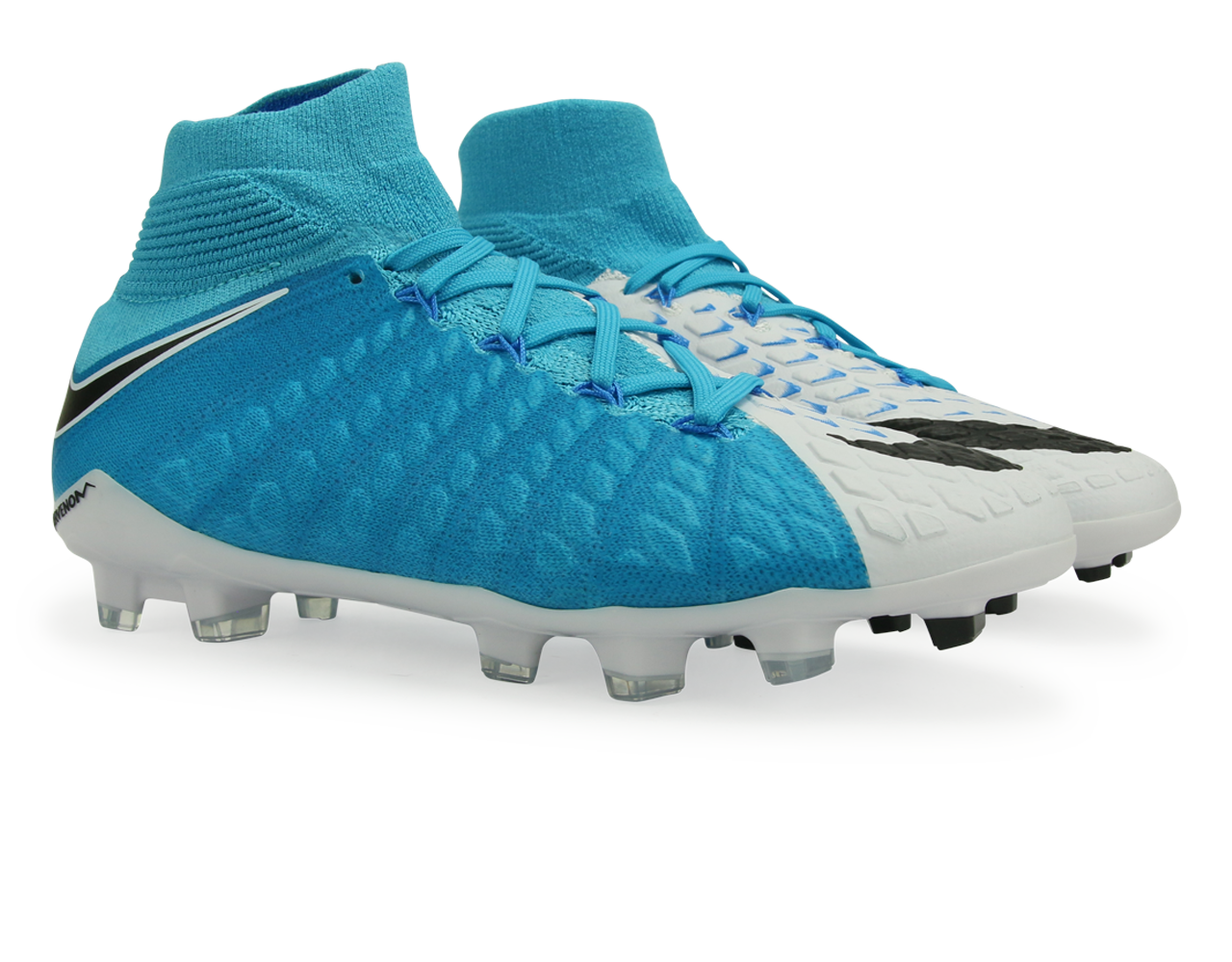 Nike Kids Hypervenom Phantom III Dynamic Fit FG White/Blue/Photo Blue、mySite、noshort