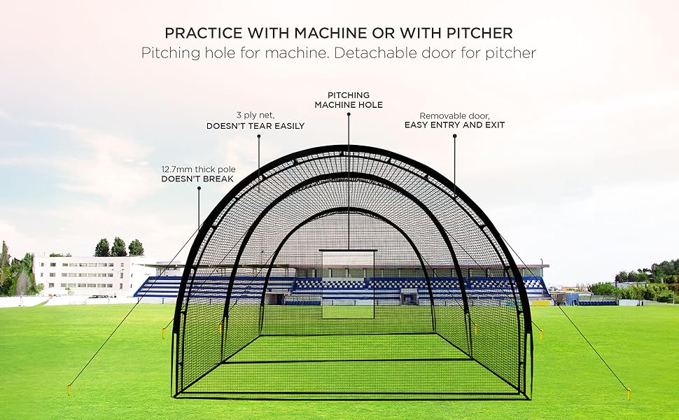 baseball batting cage net indoor batting cage