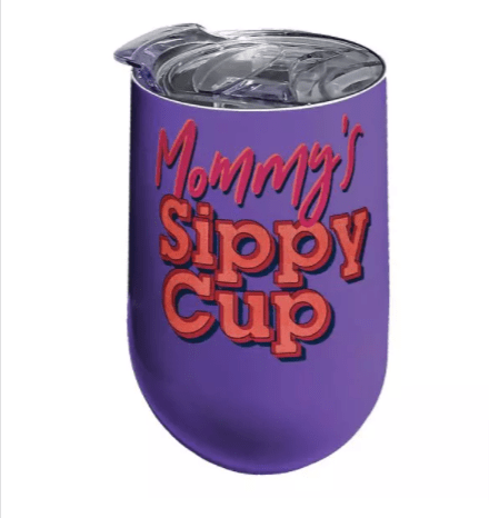 Mommy's Sippy Cup Stainless Steel Wine Tumbler*、mySite、g9winljtr