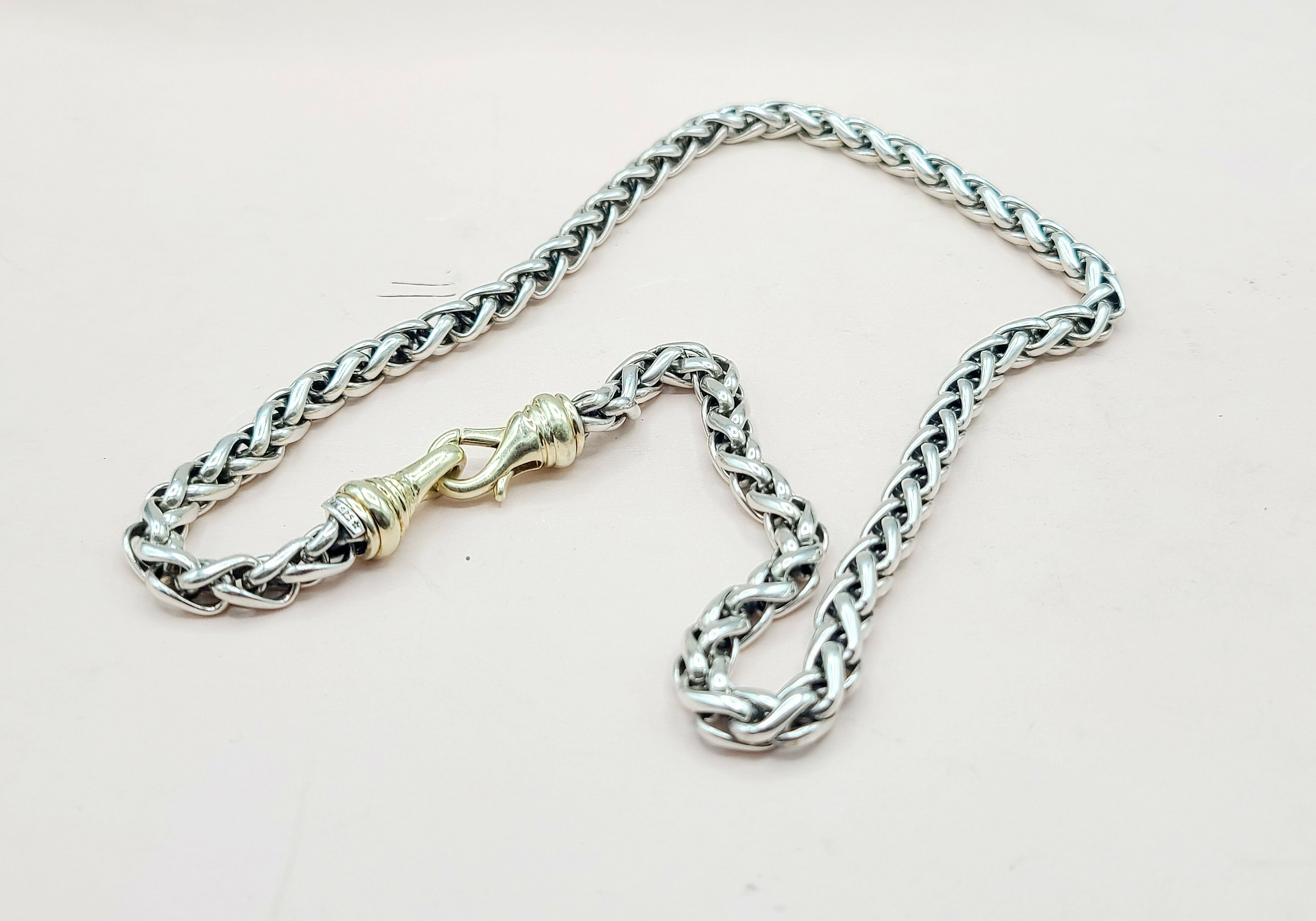 David Yurman Wheat Chain Necklace 6mm Gold Buckle 16、mySite、hinf8tx79