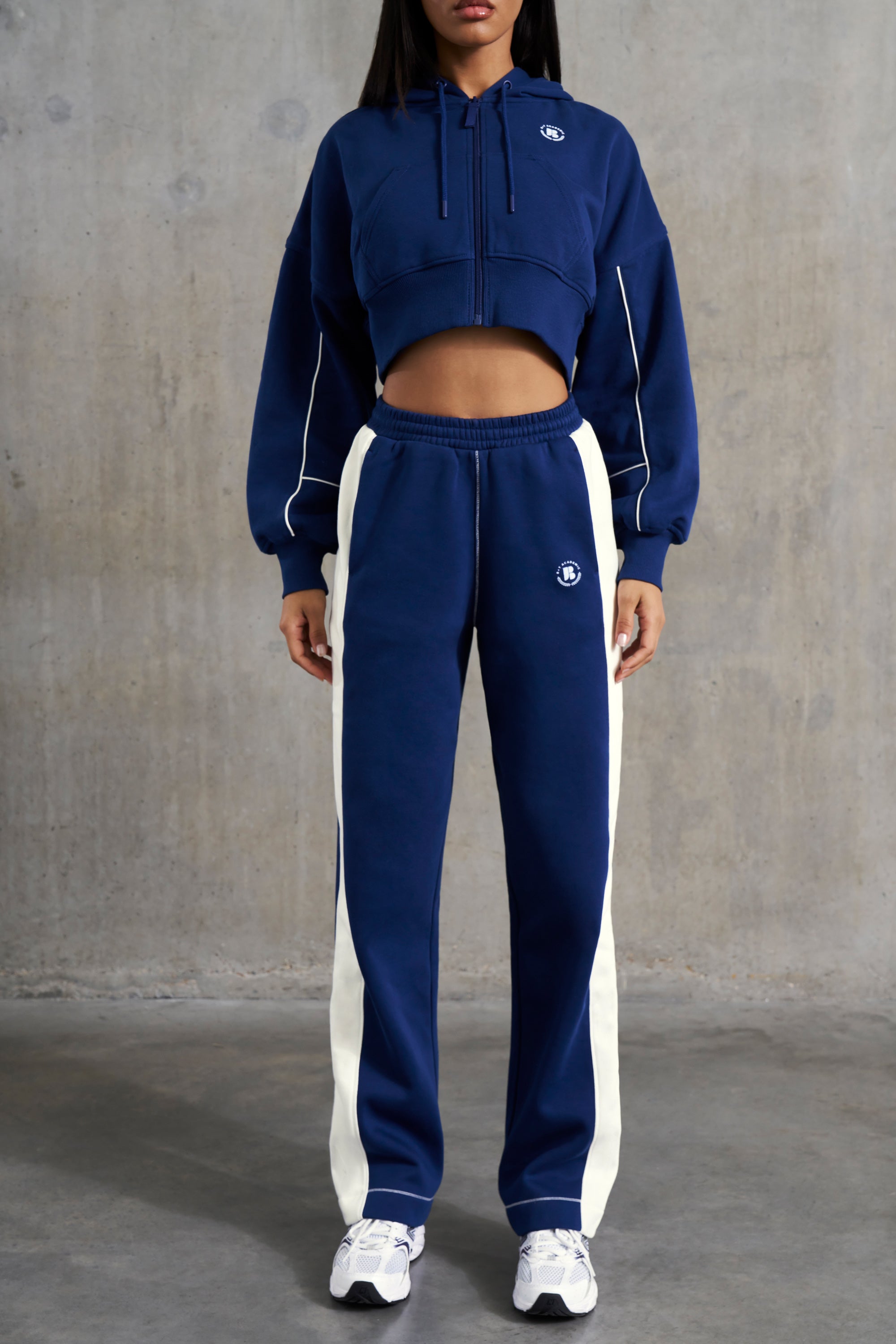 Wide Leg Sweatpants in Navy、mySite、solidvoid