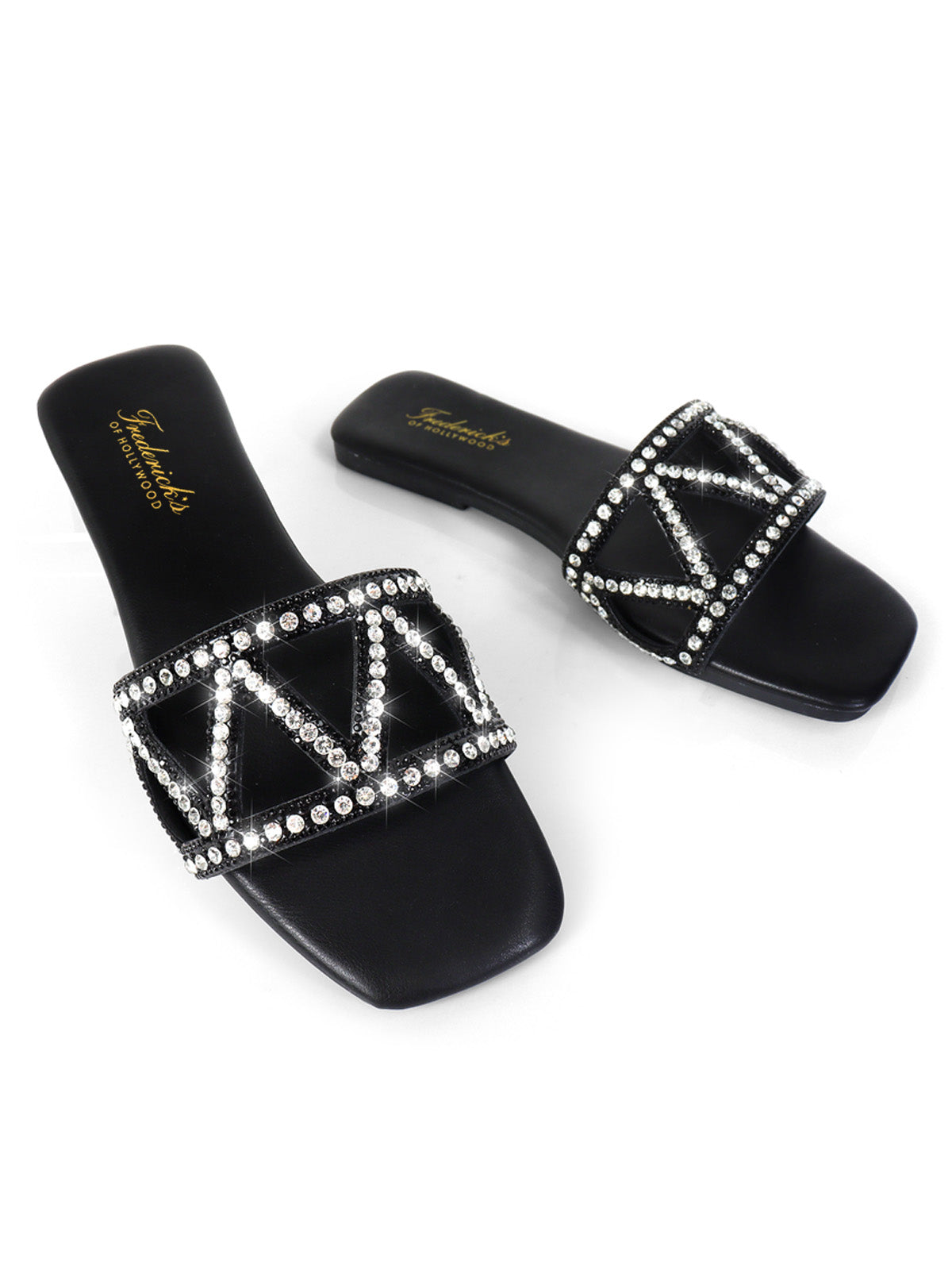 Lucy Rhinestone Flat Sandal、mySite、bengalsvssteelers