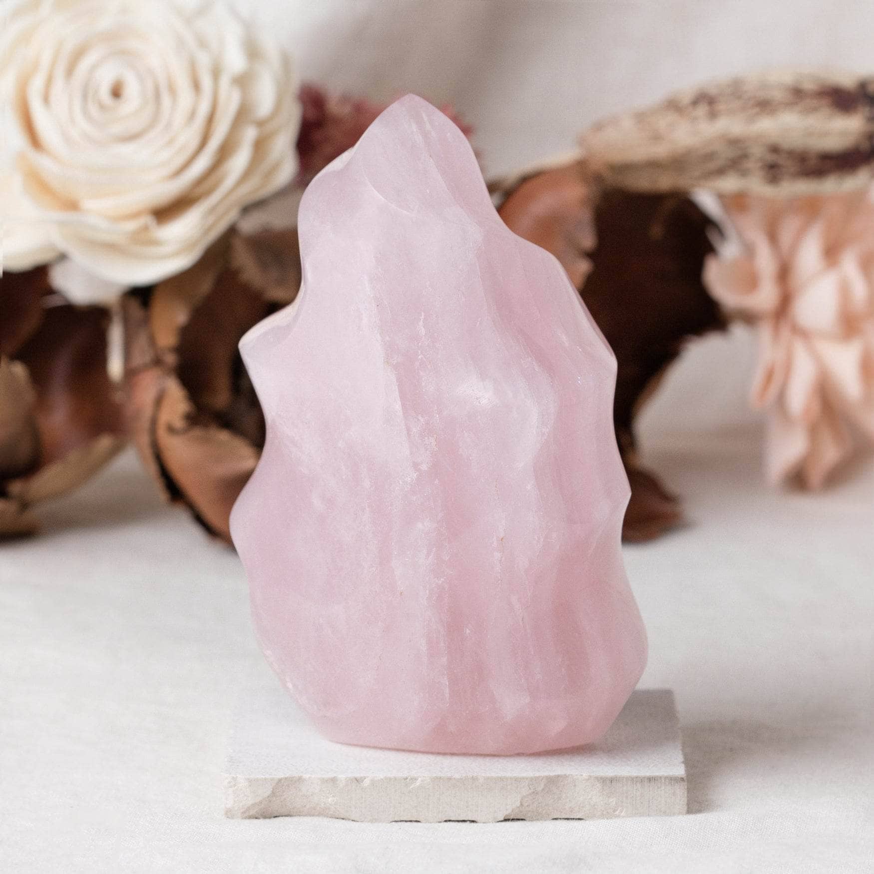 Rose Quartz Flame Crystals - 1 of a Kind、mySite、hinf8tx79