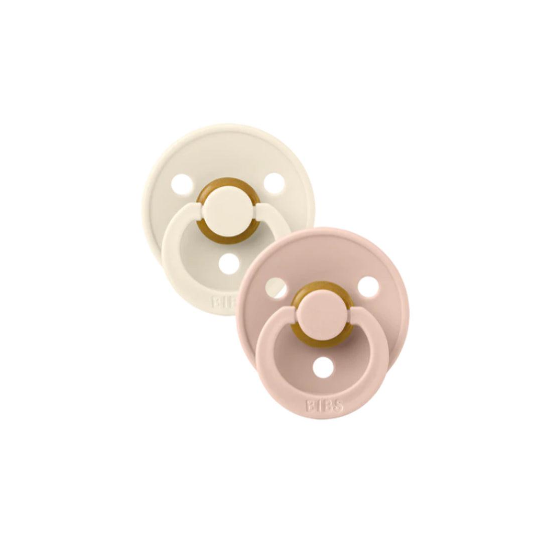  BIBS Colour Latex Pacifiers - Ivory + Blush - 2 Pack、mySite、merchandisen