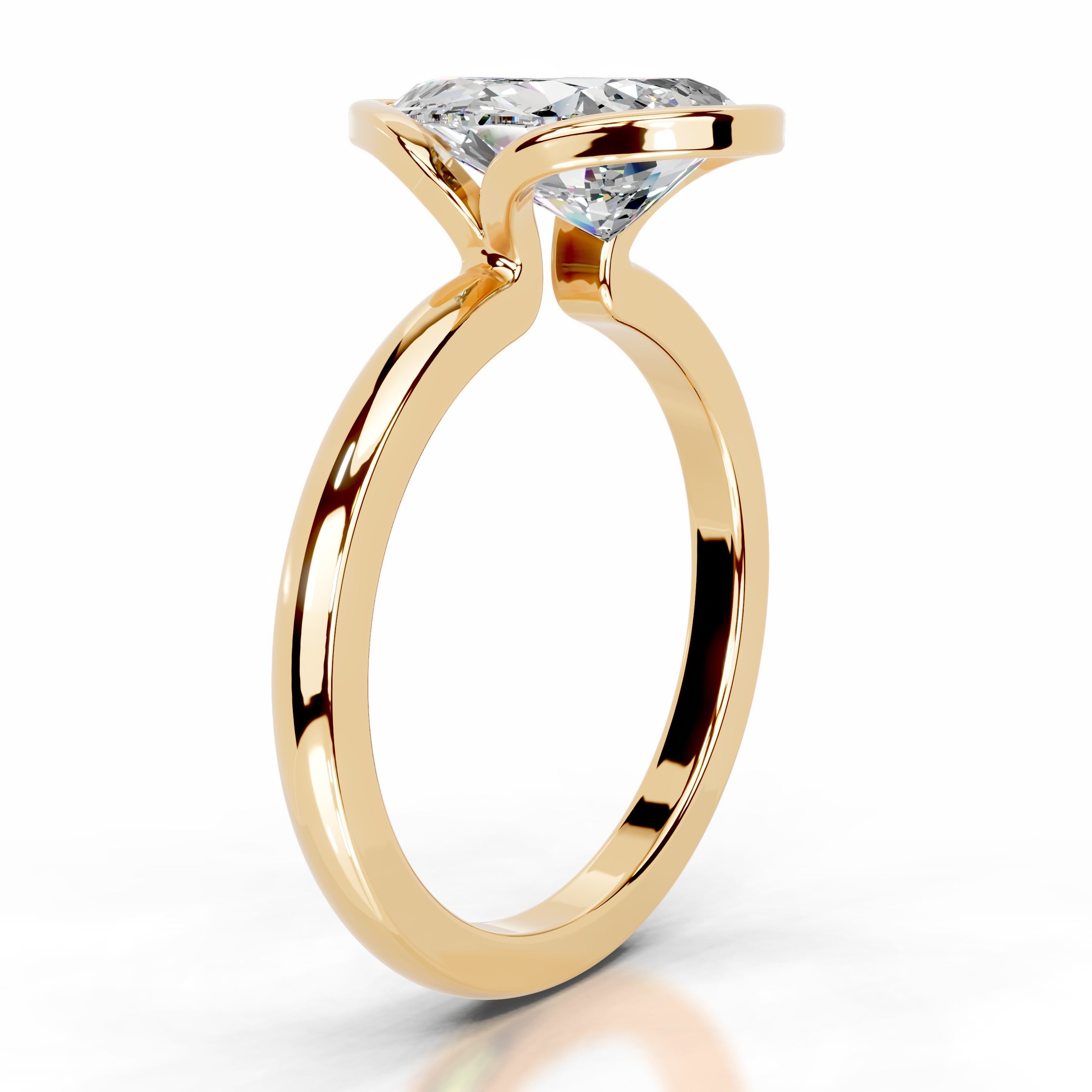 Thor Moissanite & Diamond Ring - 18K Yellow Gold、mySite、hinf8tx79