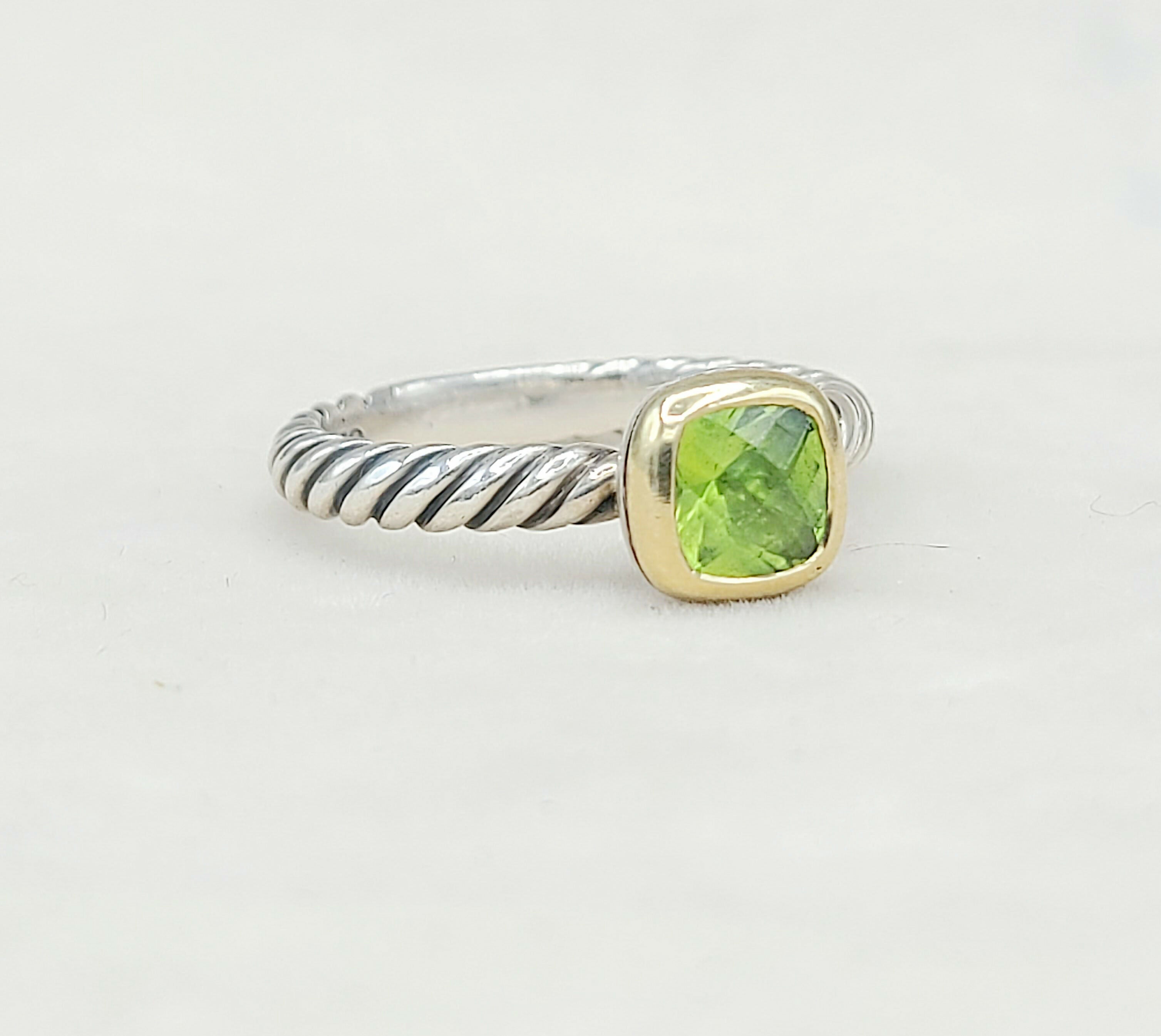 David Yurman Stackable Ring Peridot & Gold、mySite、hinf8tx79