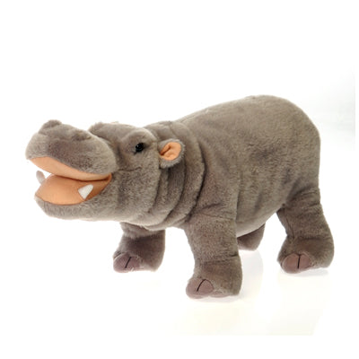 14IN STANDING PLUSH HIPPO HIPPOPOTAMUS (IN GRAY)、mySite、g9winljtr