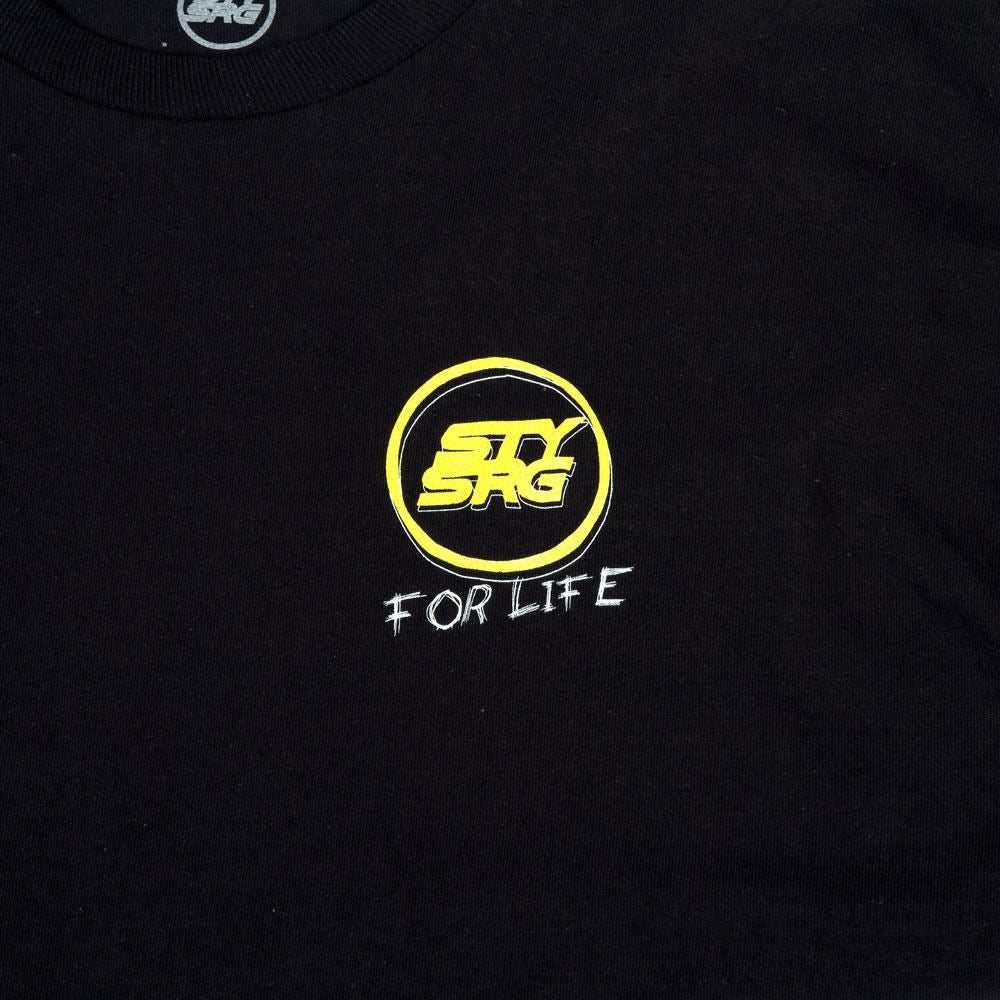  Stay Strong Scribble Long Sleeve T-Shirt - Black、mySite、merchandisen