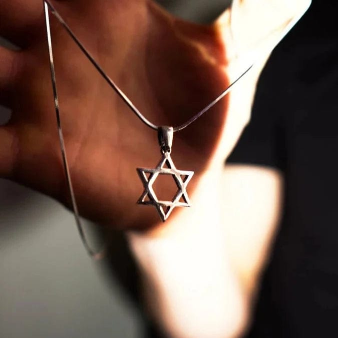 Sterling Silver Classic Star of David Necklace、mySite、topwebapps