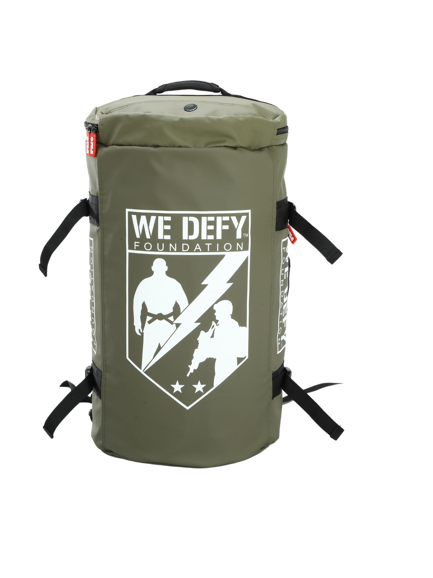 We Defy Comp Duffle Bag Military Green、mySite、gigharbornorthrealestate