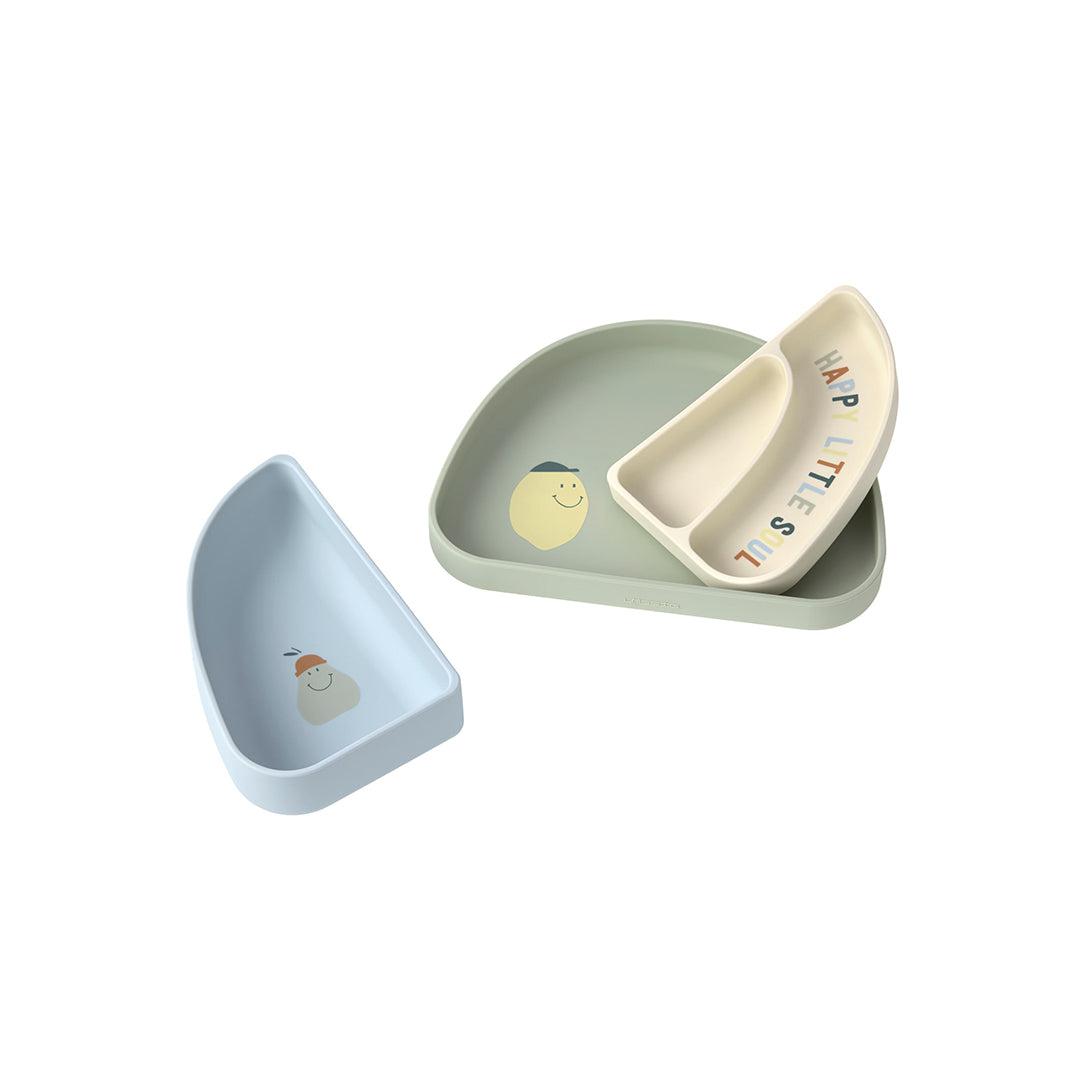  Lassig Silicone Section Dish Set - Happy Fruits - Lemon、mySite、merchandisen