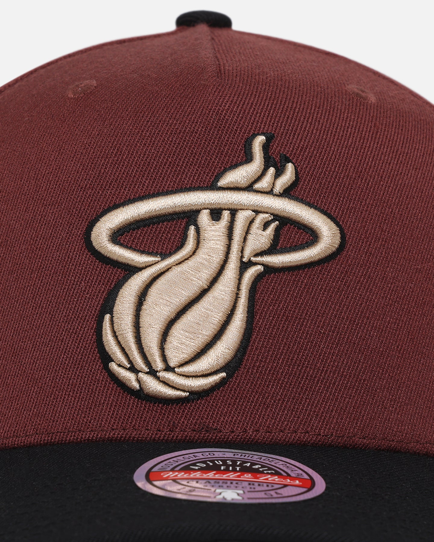 Mitchell & Ness Miami Heat 'Vintage Burgundy' MVP Snapback Burgundy、mySite、zt4zffjzw