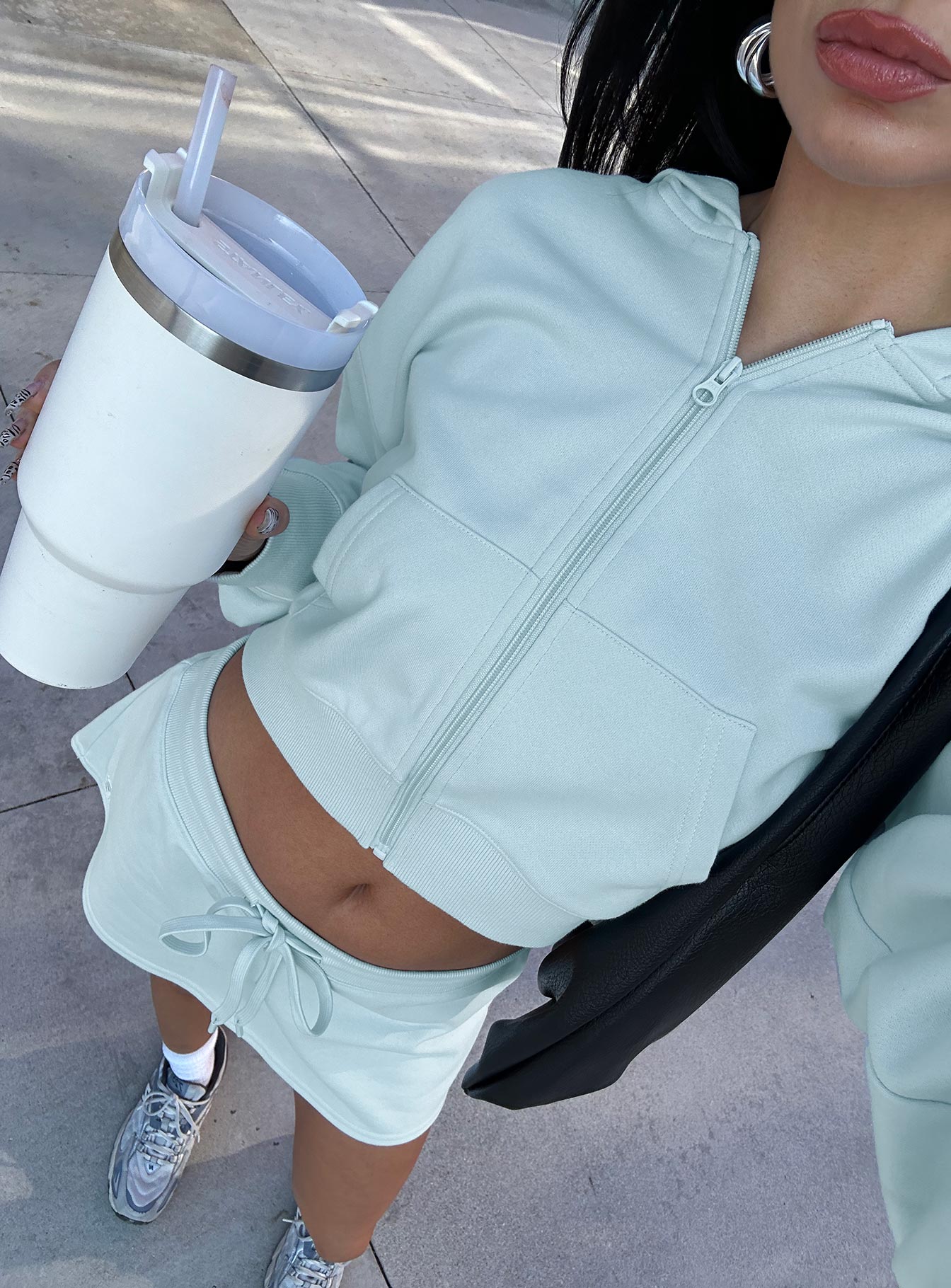 Revive Zip Through Hoodie Blue、mySite、solidvoid