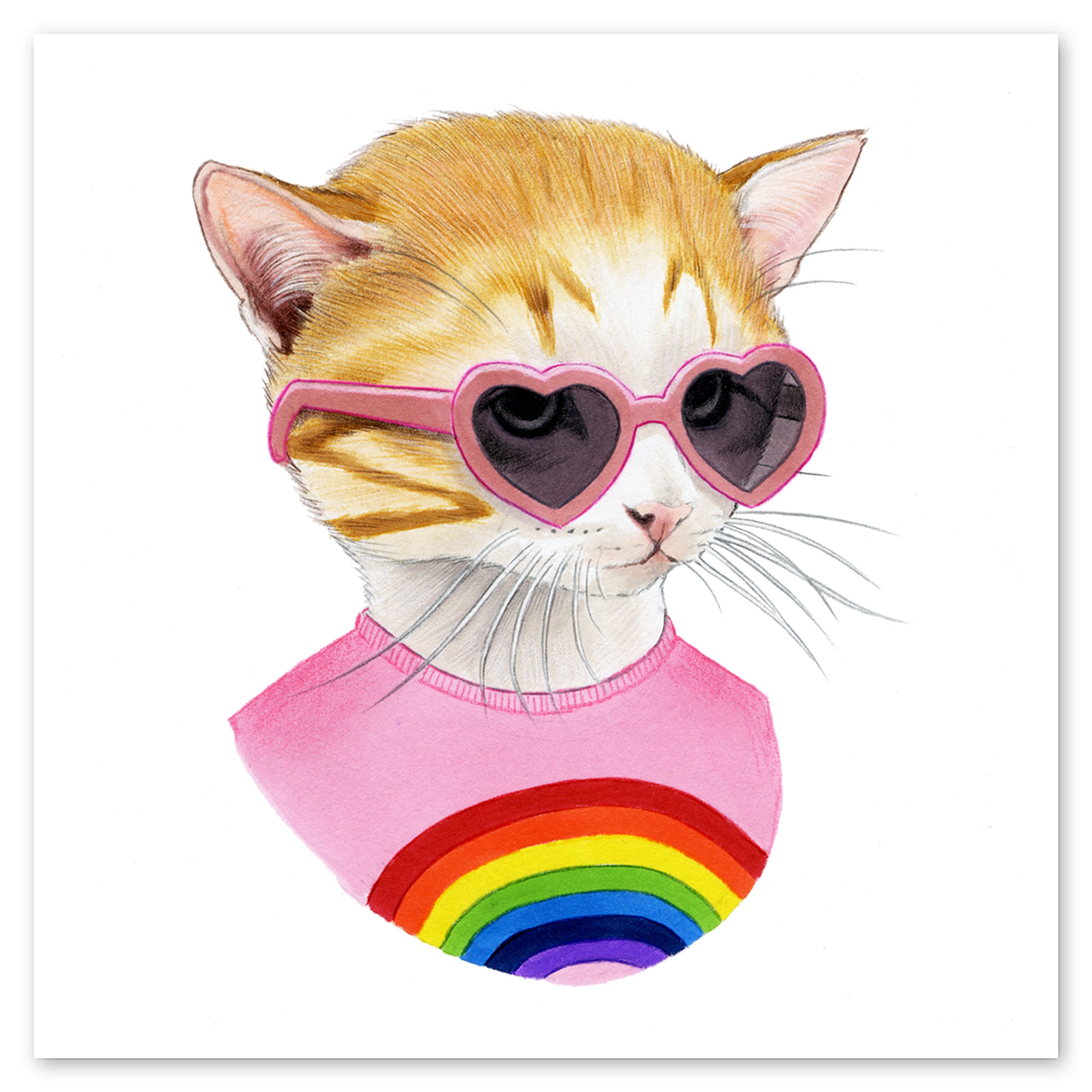  Rainbow Kitten Tattly Temporary Tattoos、mySite、ghnorth