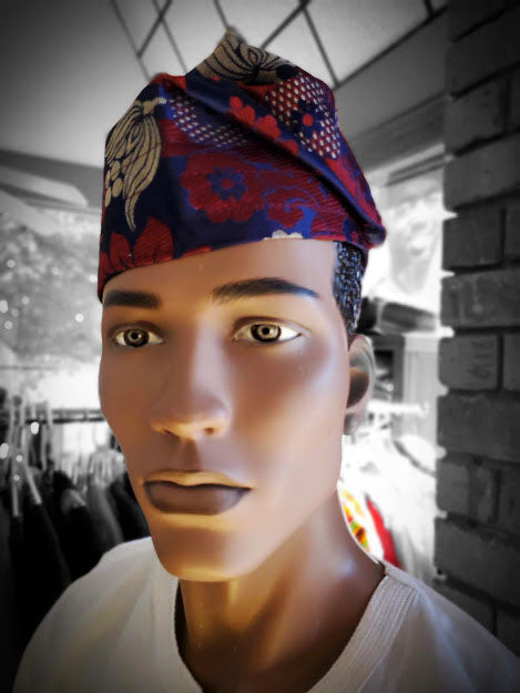 Tayo African Damask Hat-Kufi-DPH4029、mySite、solidvoid