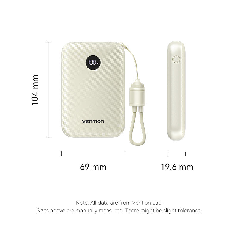 Vention 10000mAh Power Bank 22.5W、mySite、fannypackpong
