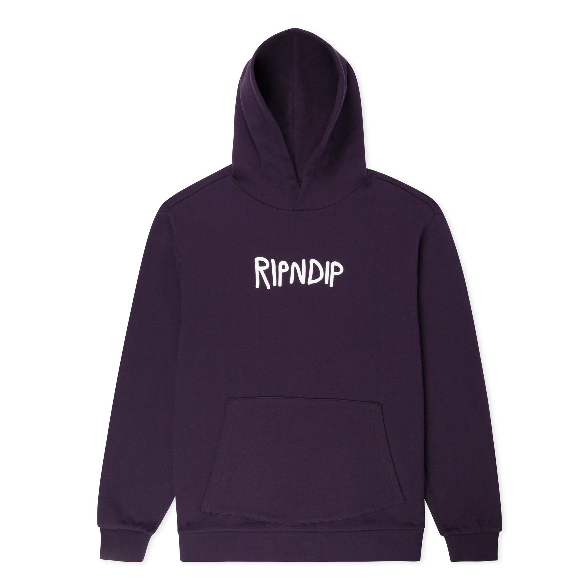  Ripndip Rubber Logo Hoodie (Dark Purple)、mySite、merchandisen