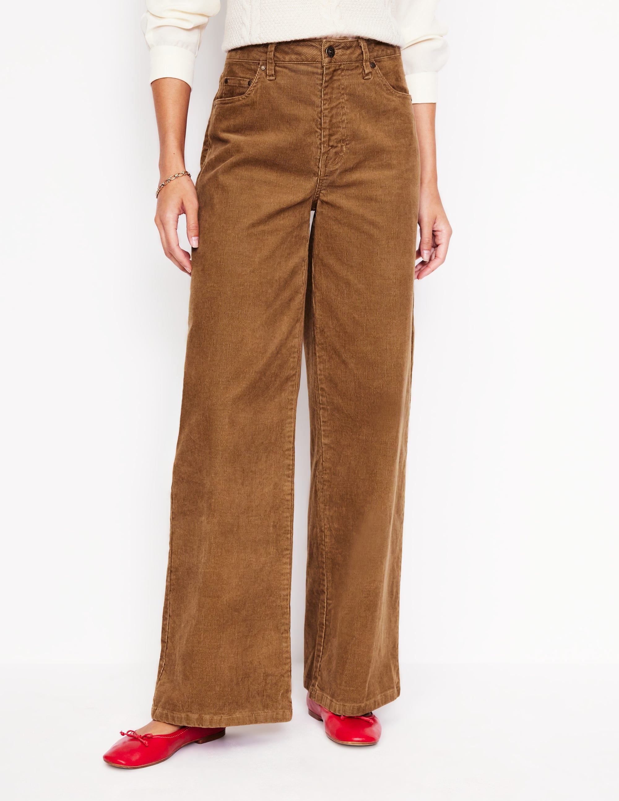  5 Pocket Cord Wide Jeans-Camel、mySite、ashleygrahame