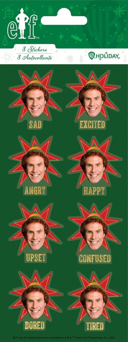  Foil Stickers - Buddy The Elf Emotions、mySite、ghnorth