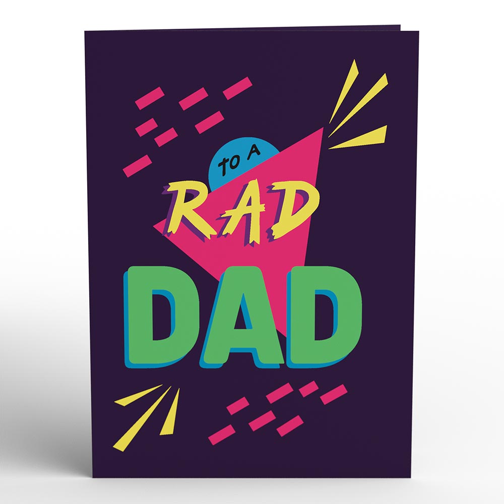 Rad Dad Father's Day Pop-Up Card、mySite、solidvoid