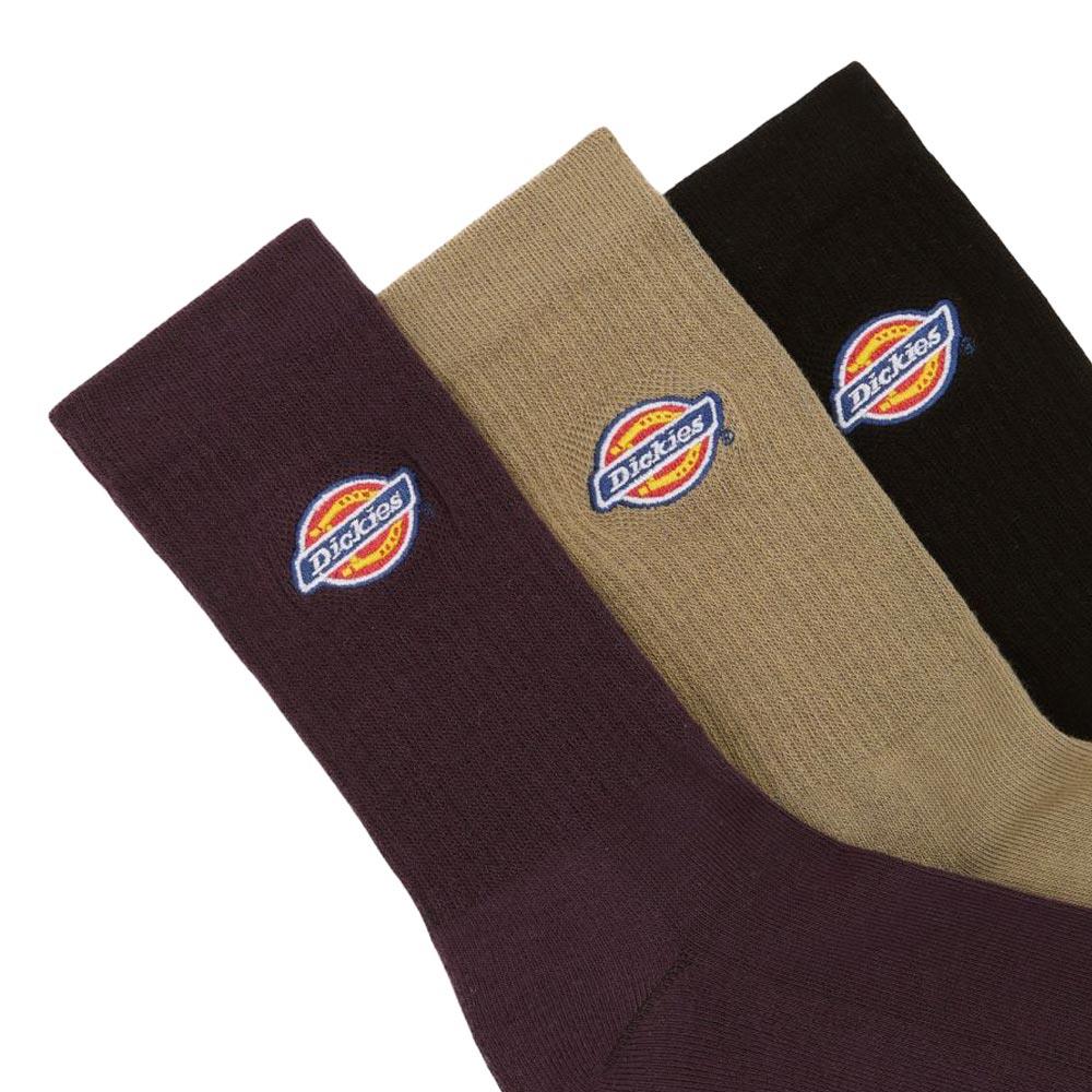  Dickies Valley Grove Socks 3-Pack - Plum Perfect、mySite、merchandisen