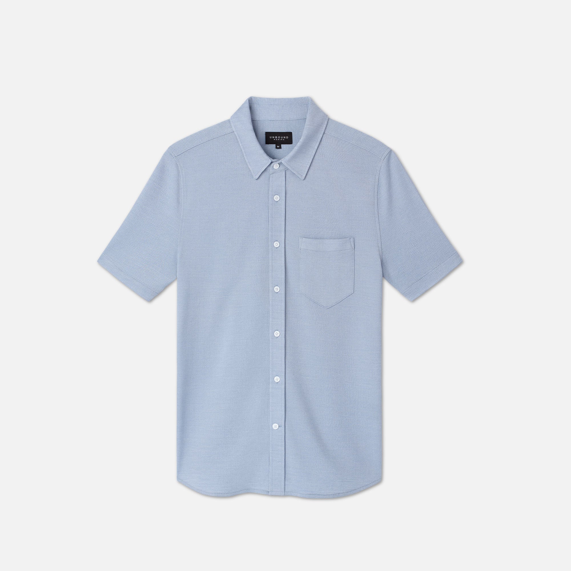 Men's Short Sleeve Merino Button-Up、mySite、noshort