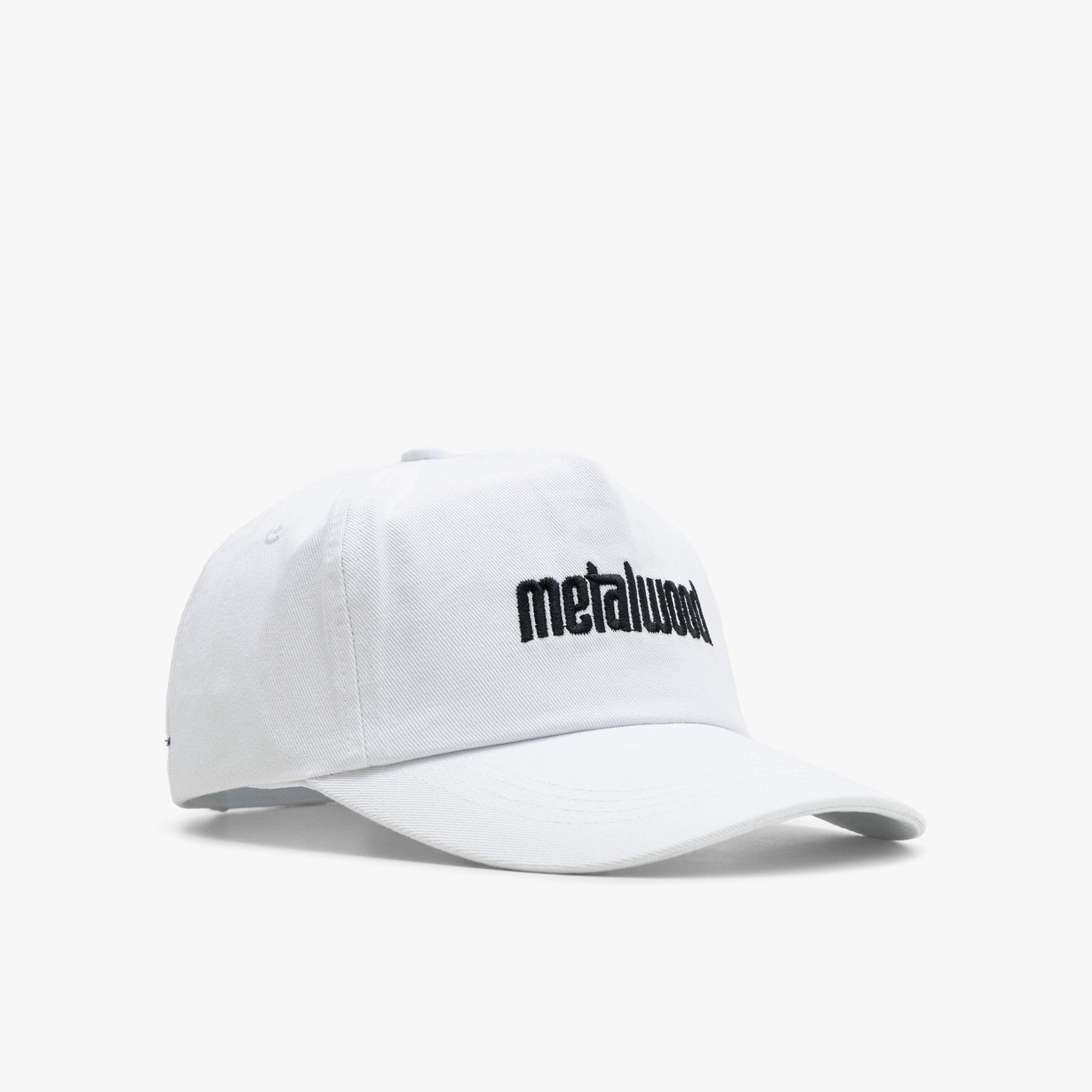  Metalwood Logo 5-Panel Hat White、mySite、merchandisen