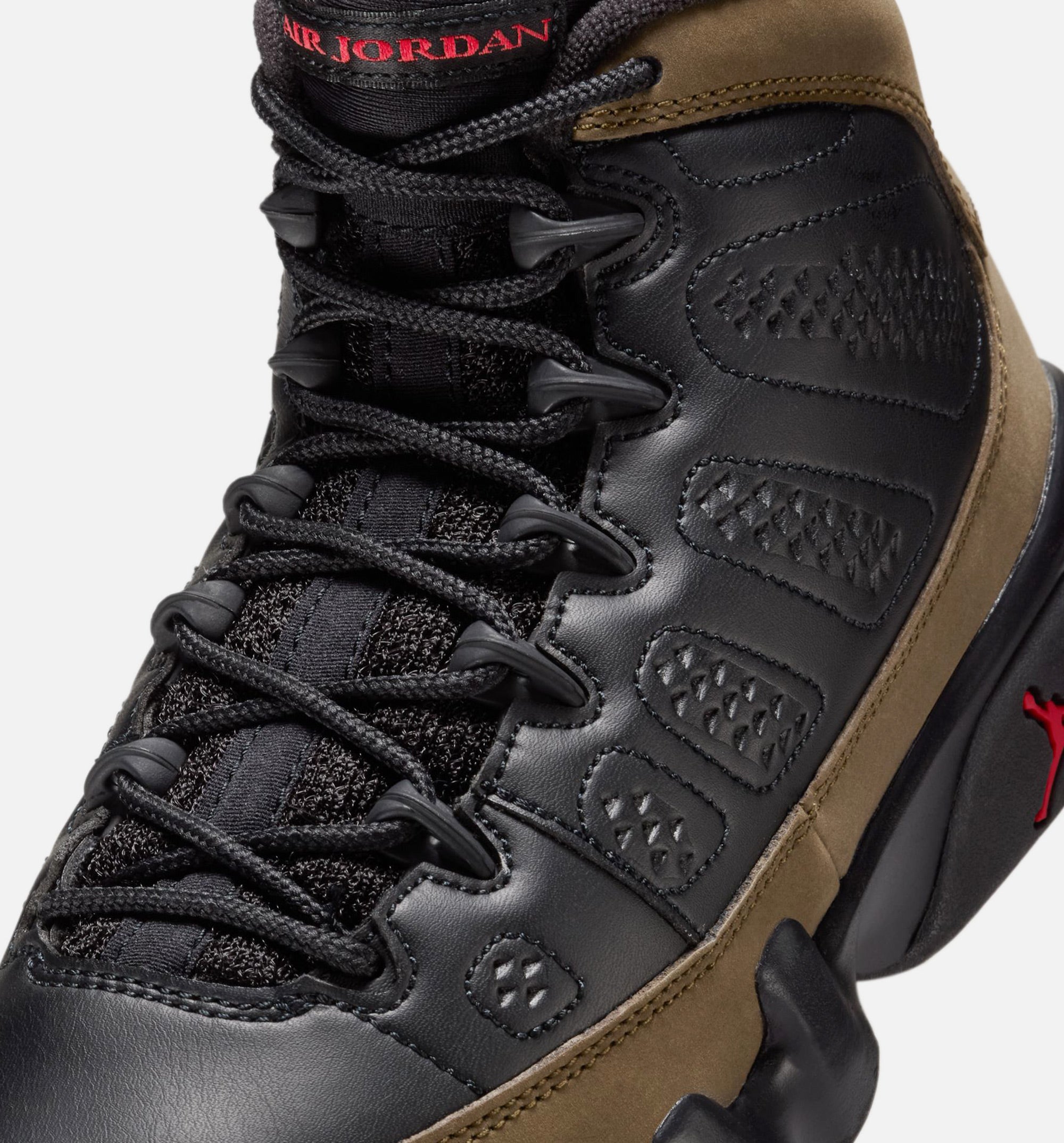 Air Jordan 9 Retro Olive Grade School Lifestyle Shoe - Black/True Red/Light Olive、mySite、dreamappss
