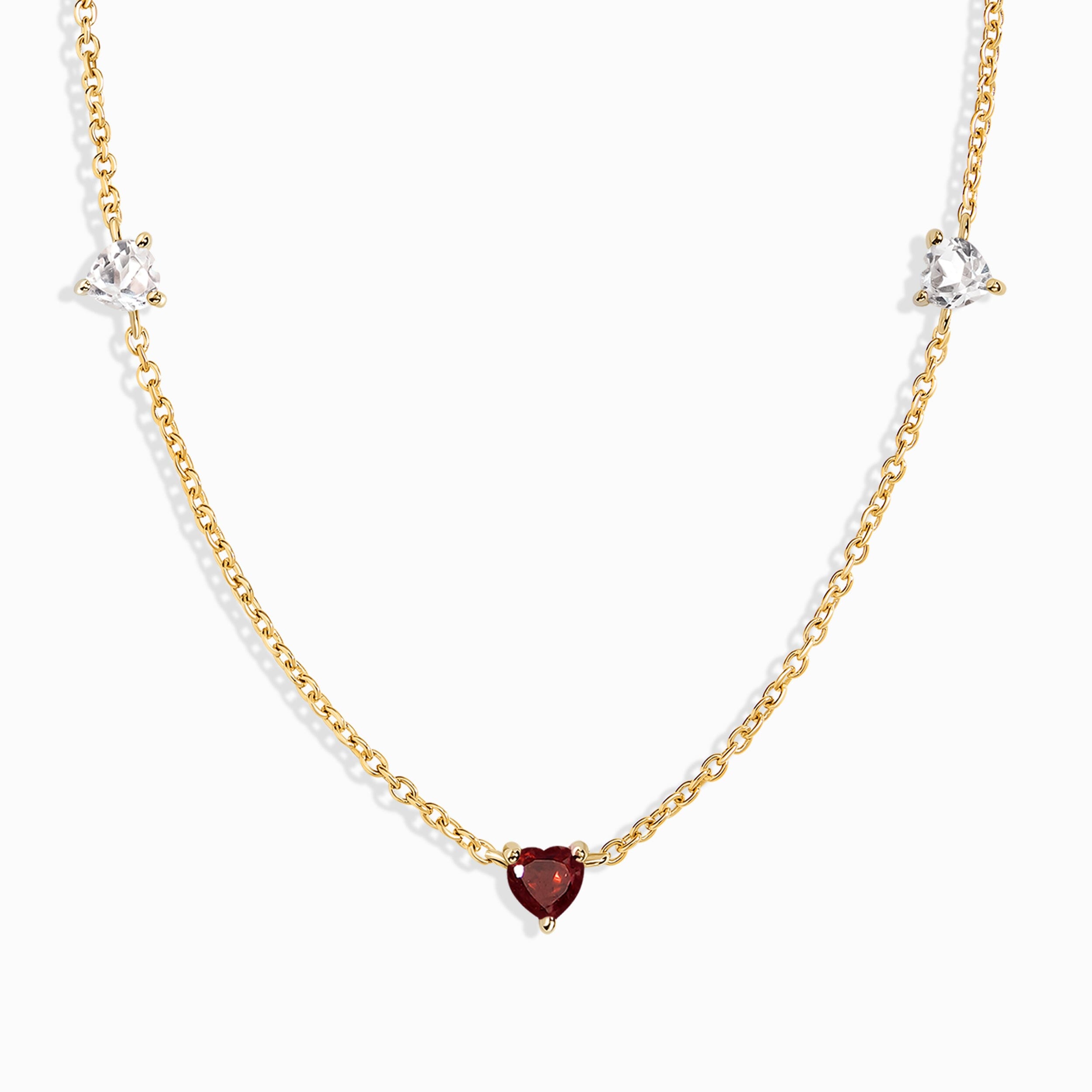 Garnet Never Without My Gem Necklace - January Birthstone、mySite、hinf8tx79