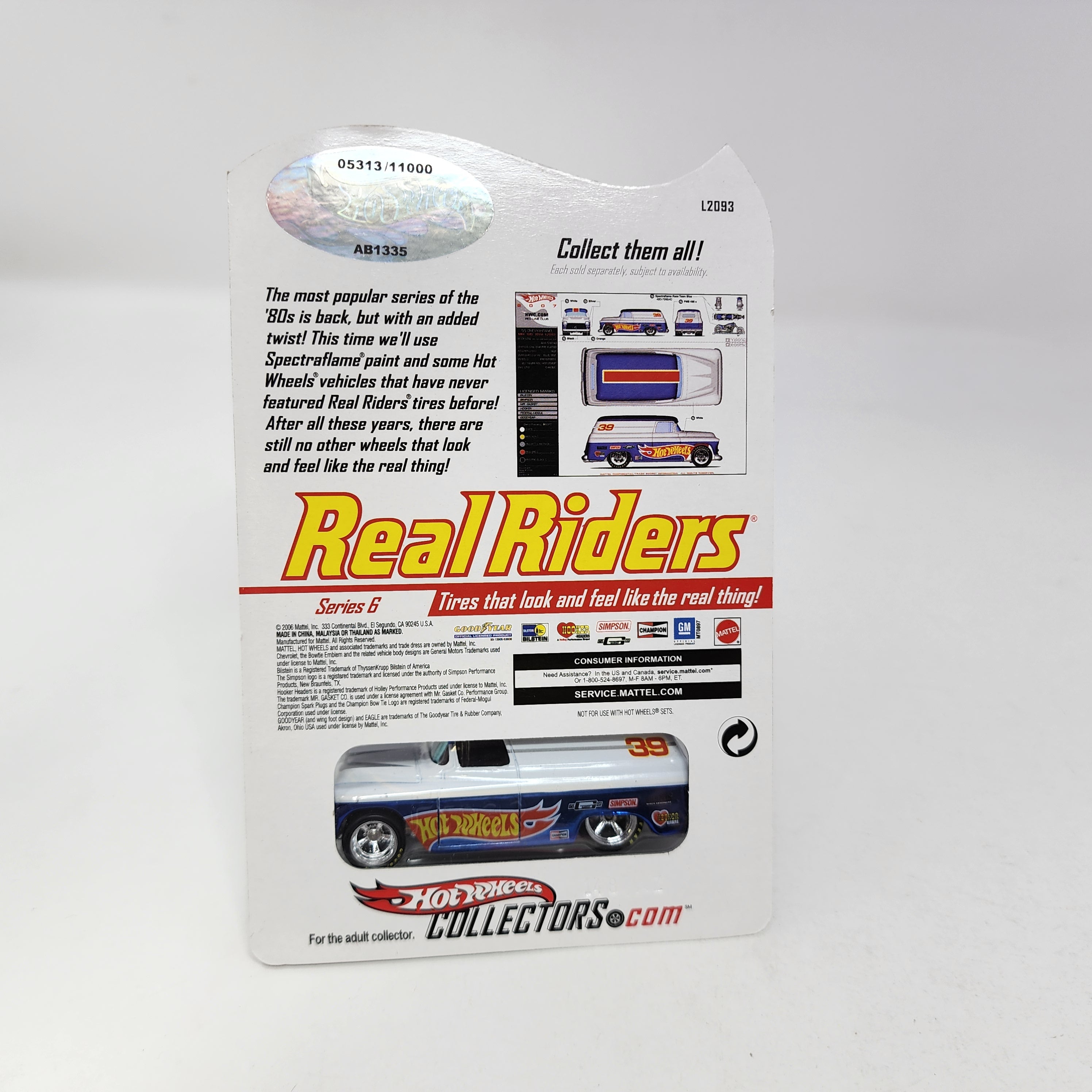 '55 Chevy Panel Series 6 * Hot Wheels Red Line Club RLC Real Riders、mySite、hgirdovlk