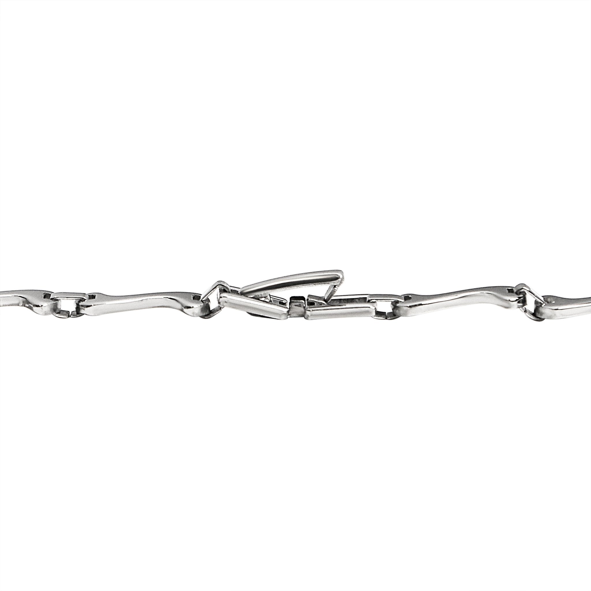 Stainless Steel Swish Wave Fancy Chain Necklace / NCC0005、mySite、dreamappss