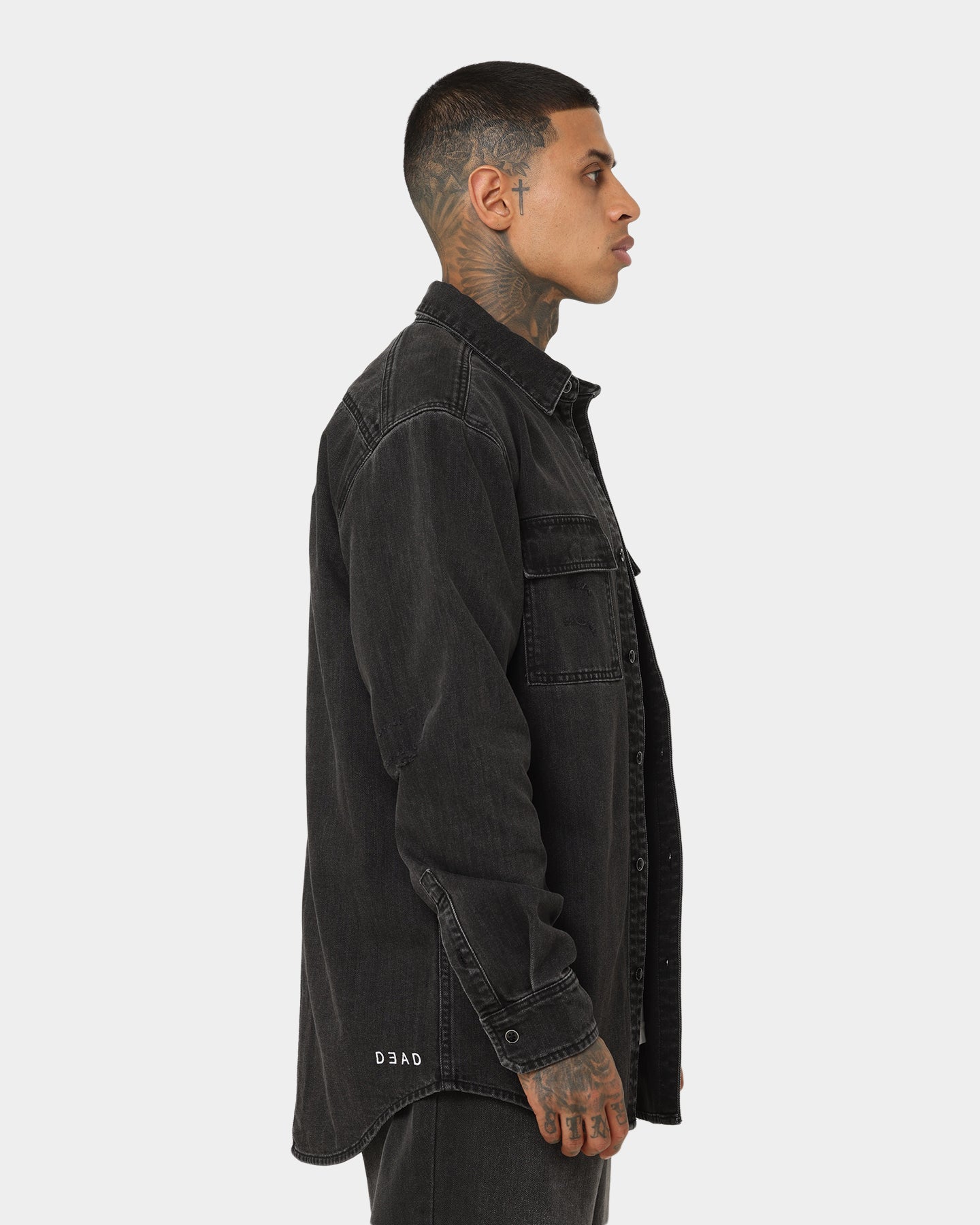 Dead Studios Nevada Denim Shirt Vintage Black、mySite、zt4zffjzw