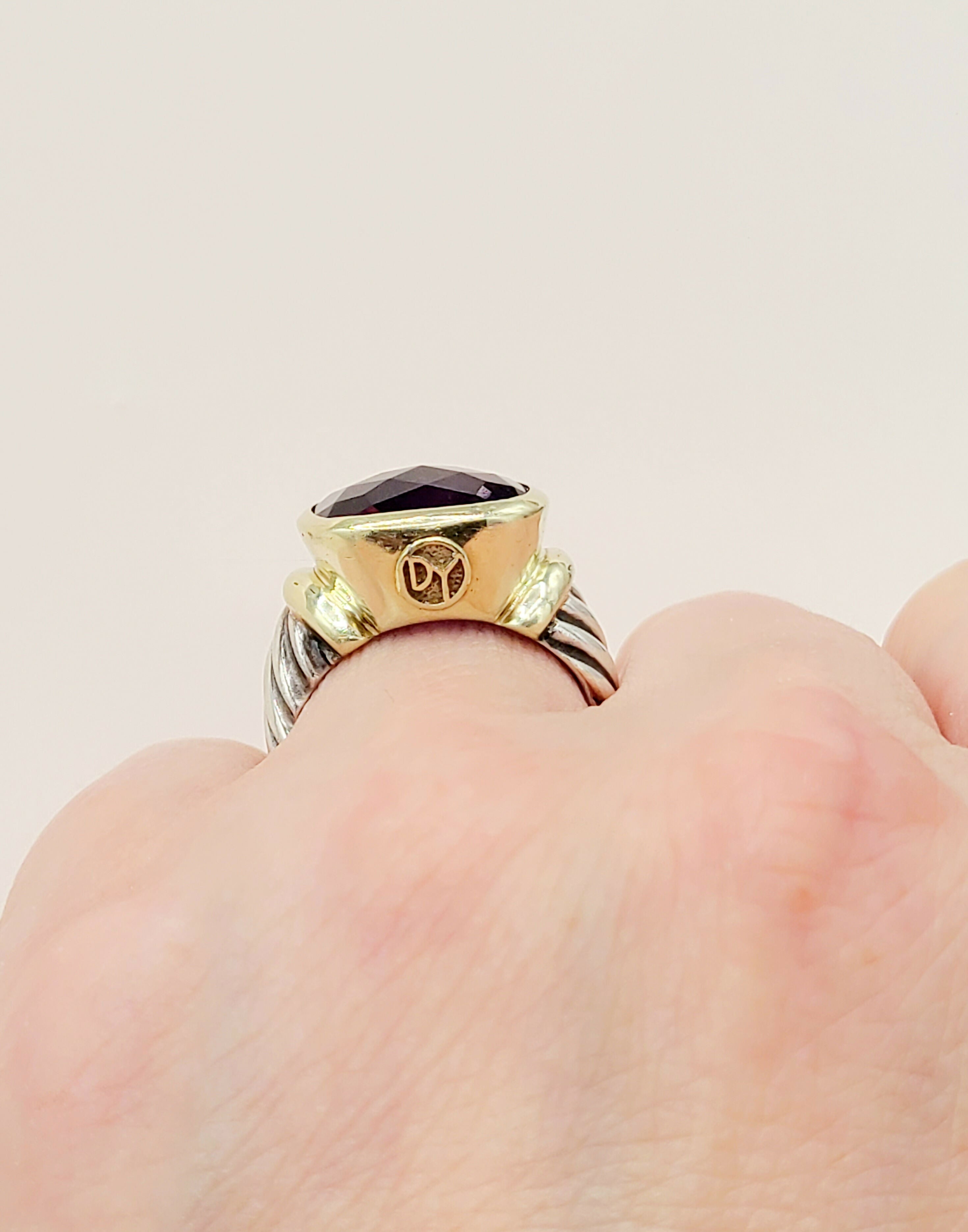 David Yurman Large Noblesse Ring Amethyst & Gold、mySite、hinf8tx79