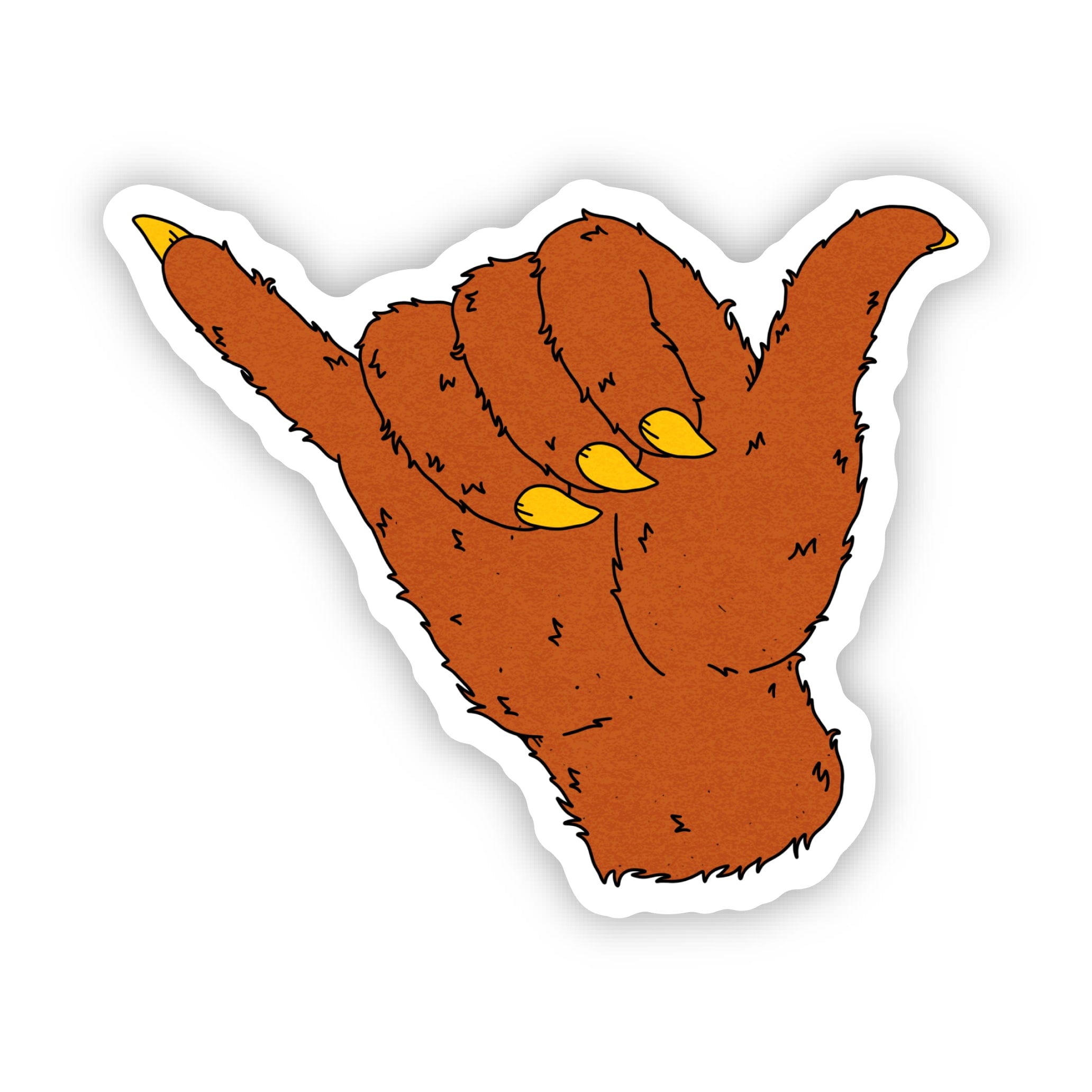  Shaka Werewolf Hand - Hang Loose Sticker、mySite、ghnorth