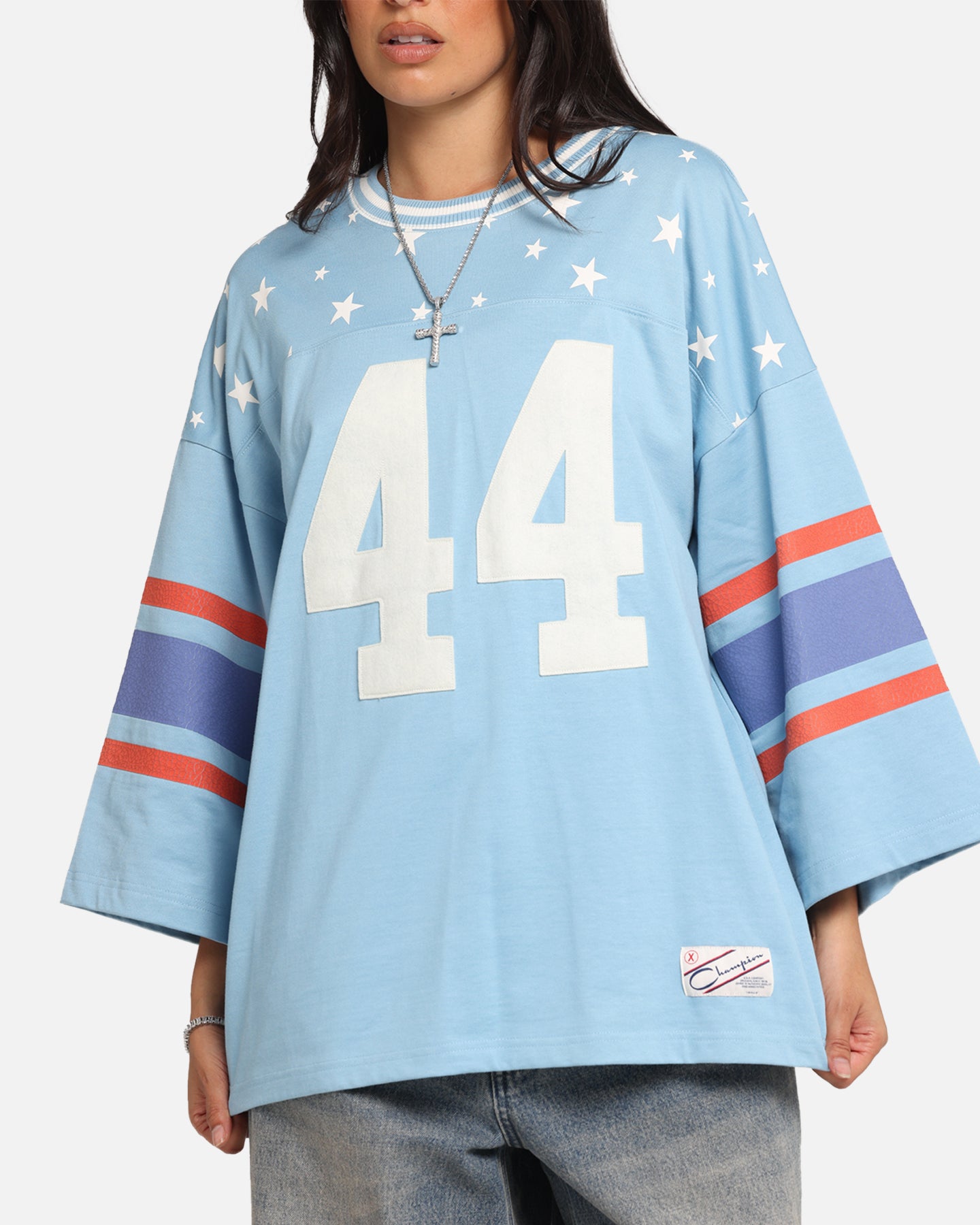 Champion 60's Football T-Shirt Pale Blue、mySite、zt4zffjzw