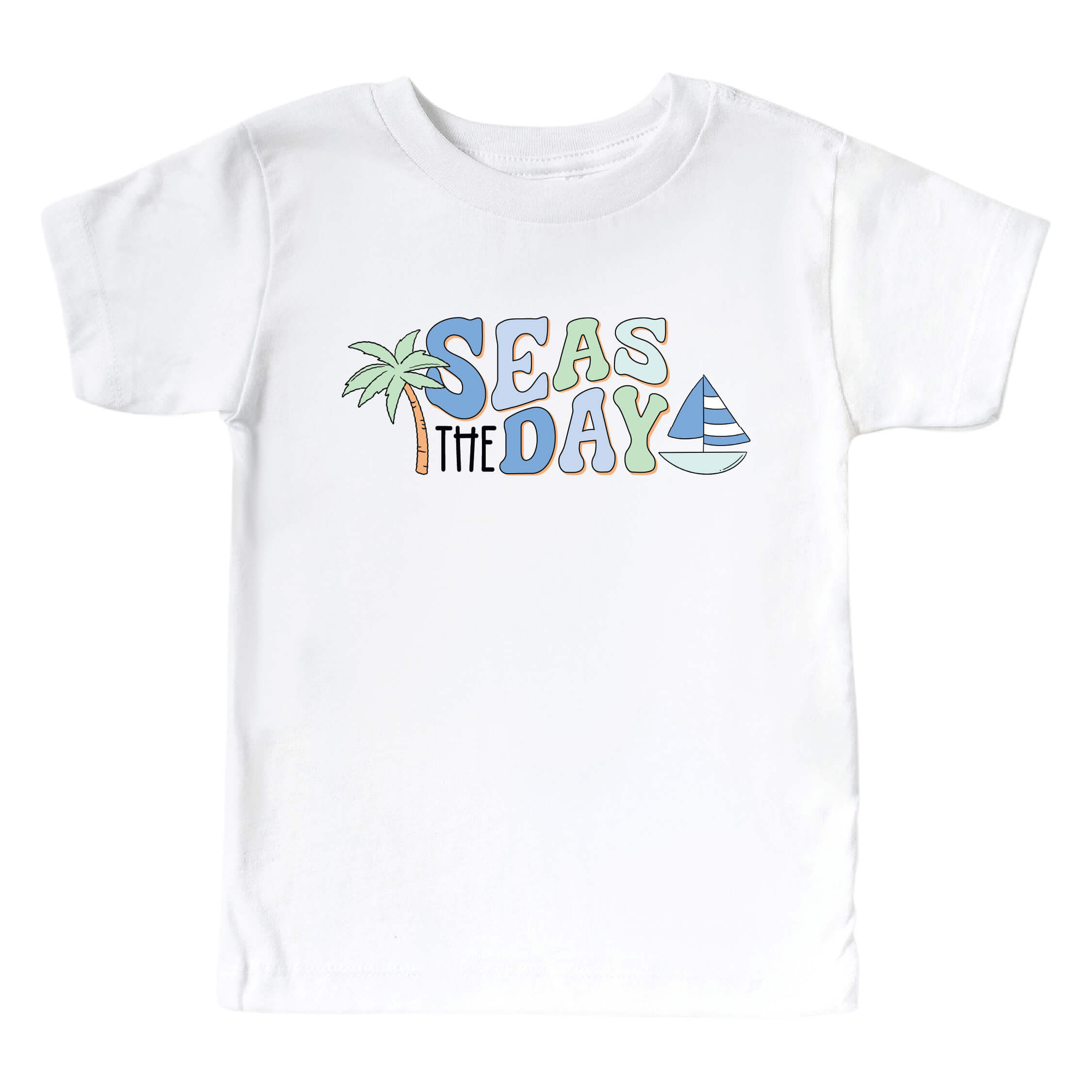  Seas The Day Kids Graphic Tee | White、mySite、layawaytickets