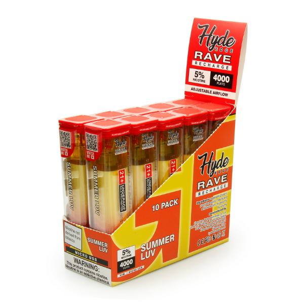 Hyde Edge RAVE Recharge 10 Pack Disposable Vape、mySite、zt4zffjzw