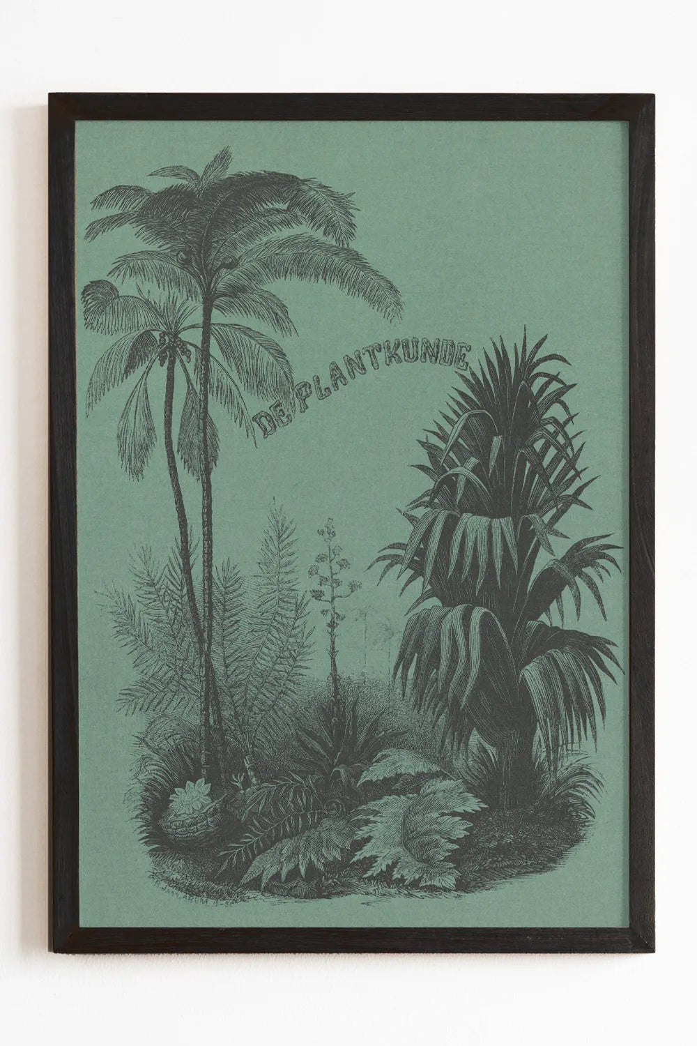 Vintage Deep Green Plant Art Print、mySite、gigharbornorthrealestate