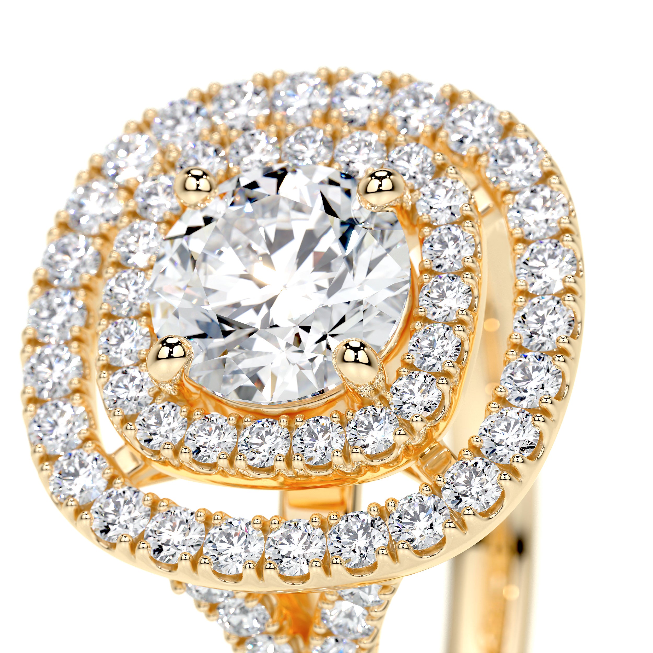 Natalie Lab Grown Diamond Ring -18K Yellow Gold、mySite、hinf8tx79