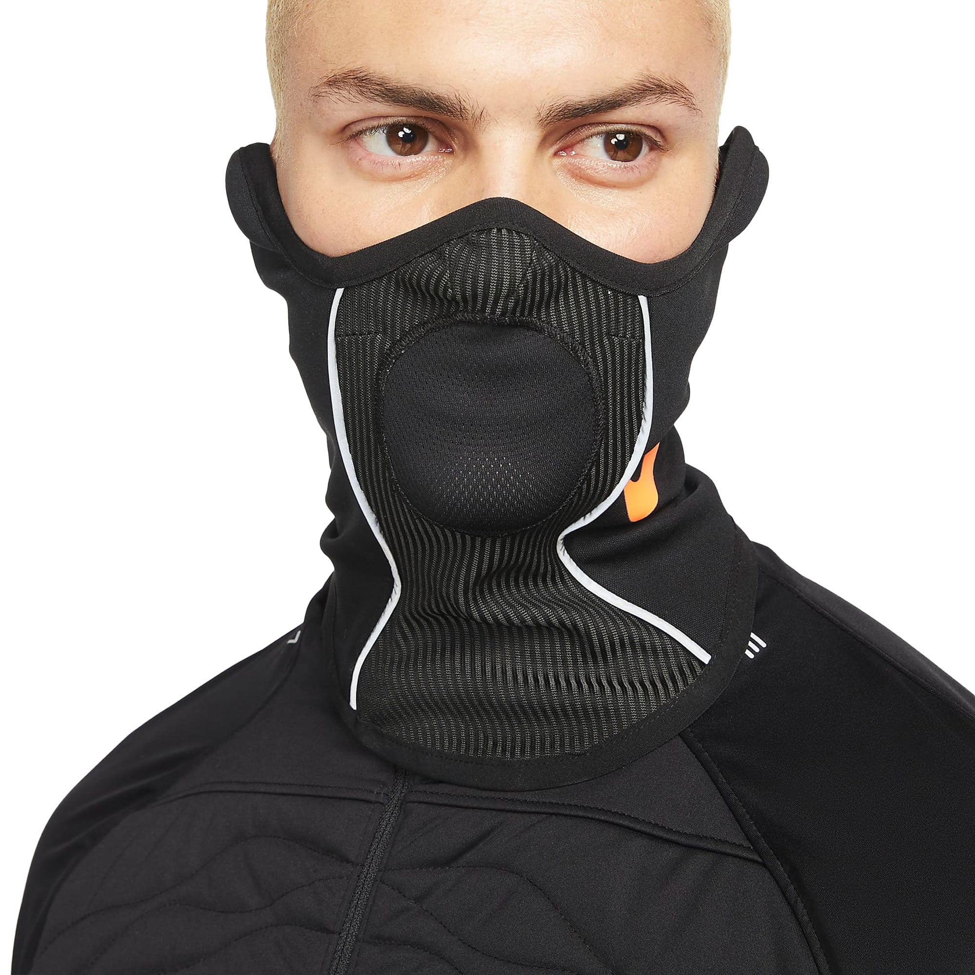 Nike Men's Dri-Fit Strike Snood Winter Warrior Black/Orange、mySite、noshort
