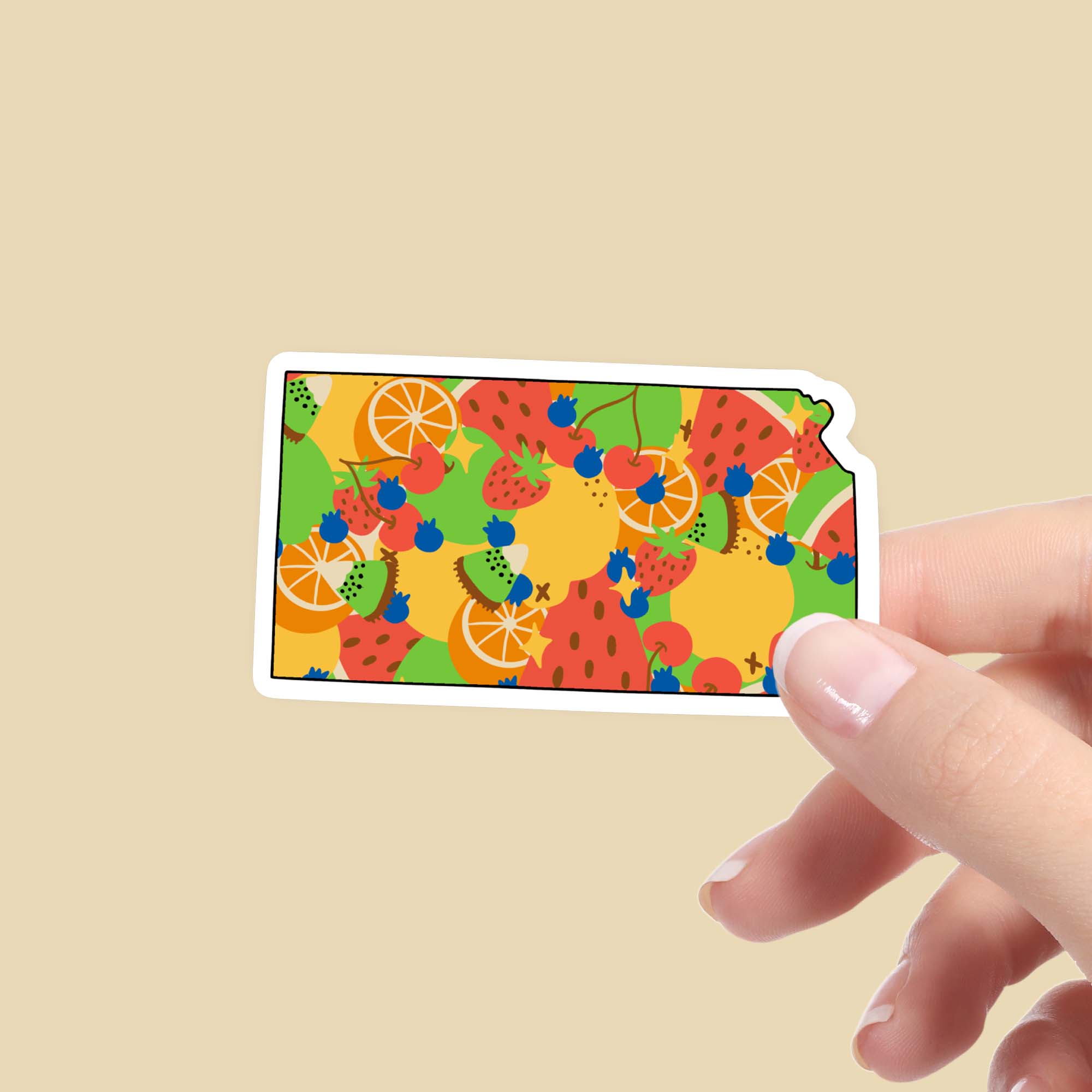  Kansas Fruit Pattern Sticker、mySite、elrpsem3k