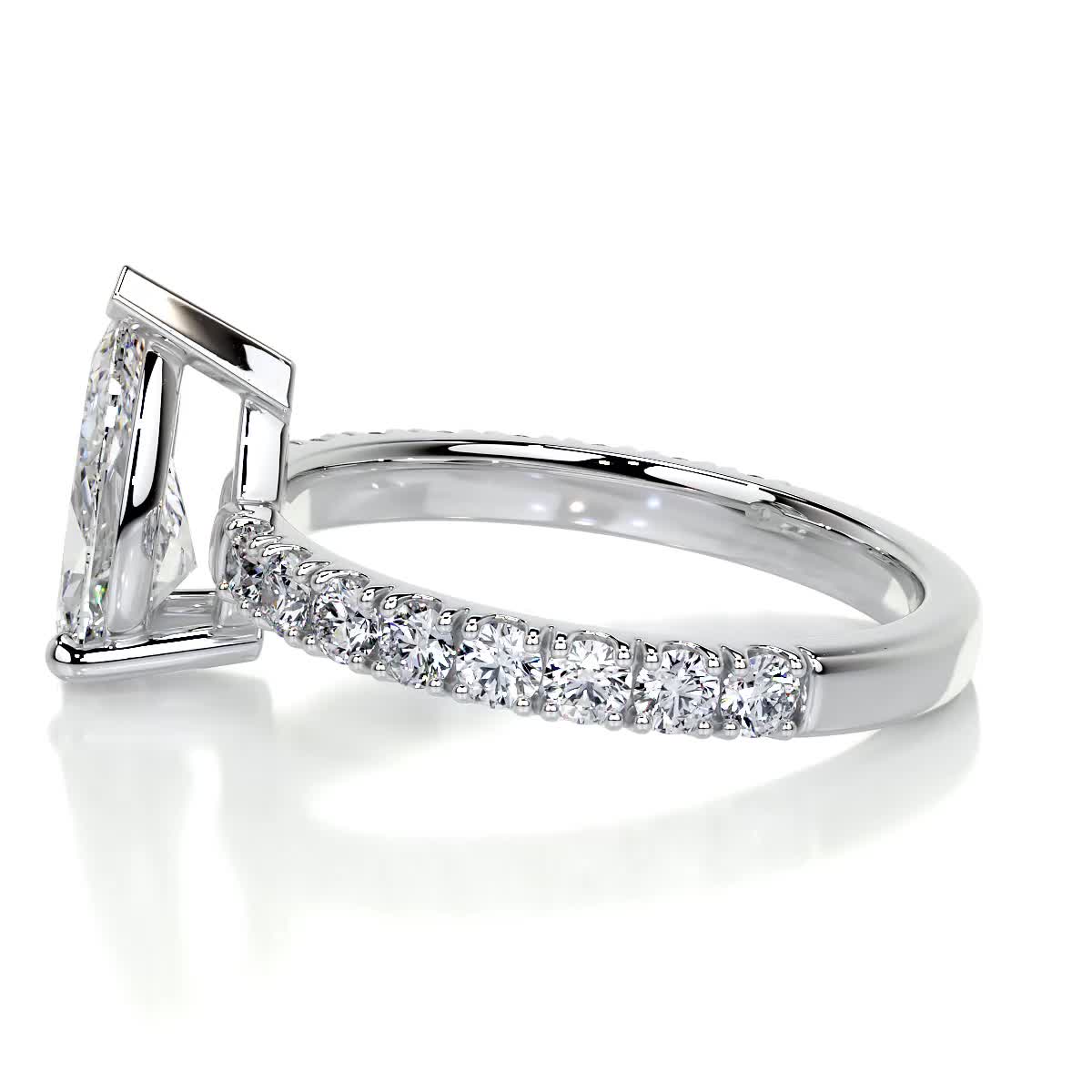 Hailey Moissanite & Diamond Ring -Platinum、mySite、hinf8tx79