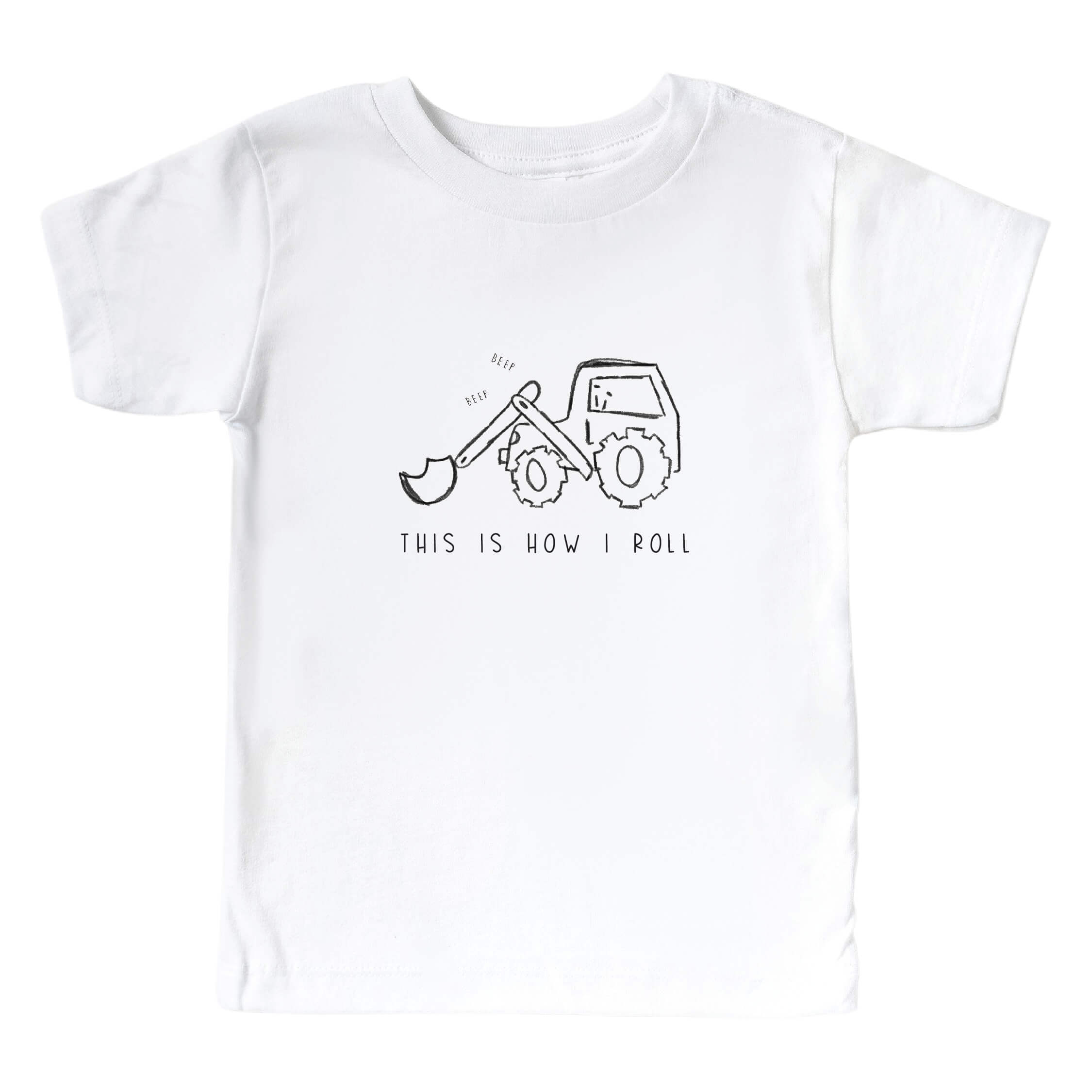  How I Roll Kids Graphic Tee | White、mySite、layawaytickets