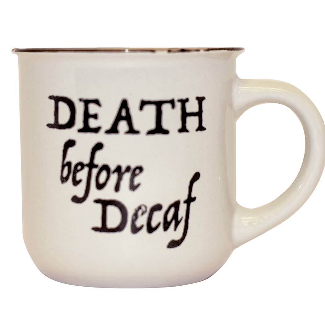 Death Before Decaf Funny Coffee Lover's Mug *、mySite、g9winljtr