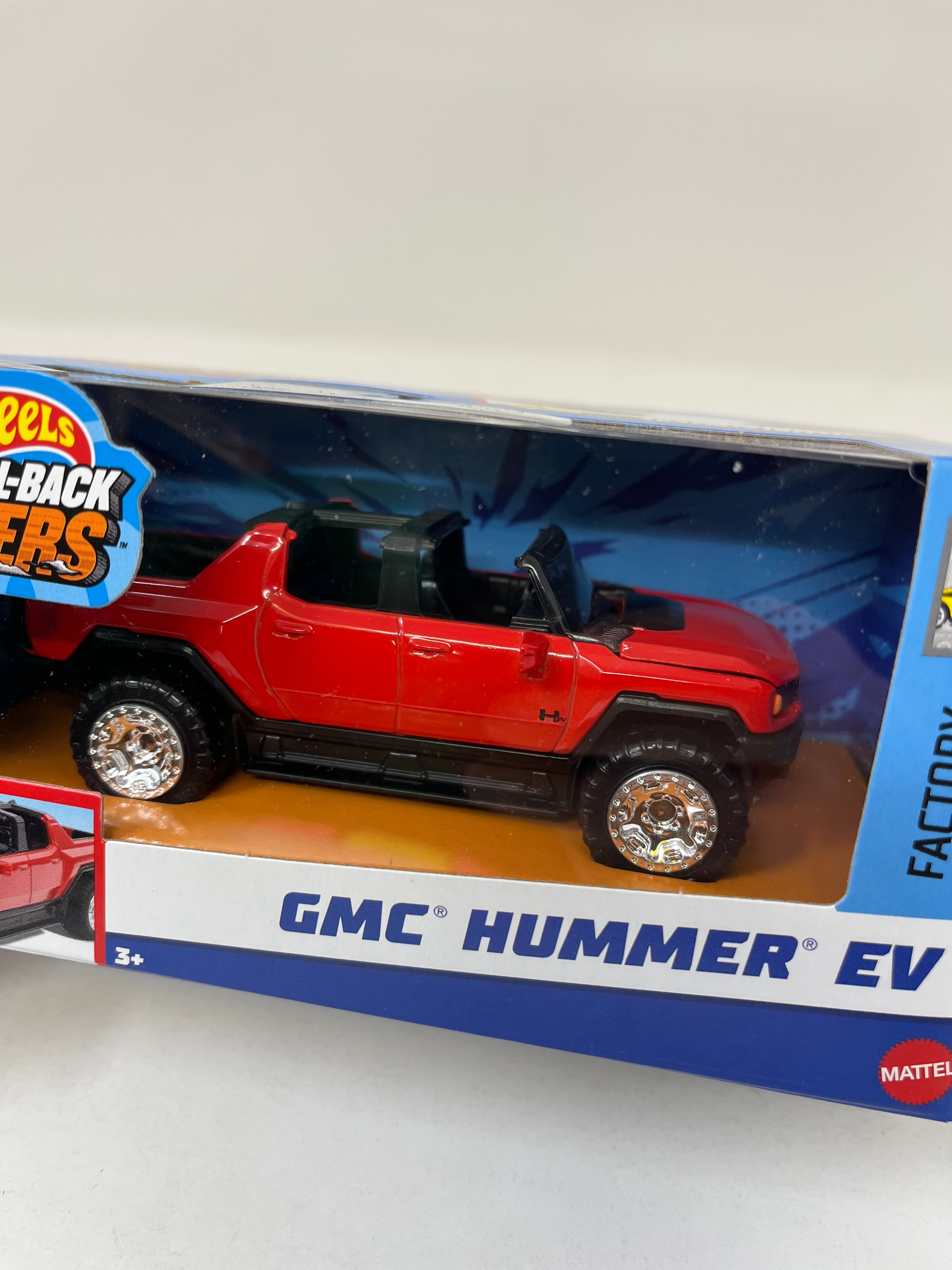 GMC Hummer EV * RED * 2024 Hot Wheels Pull-Back Speeders 1:43 scale、mySite、hgirdovlk