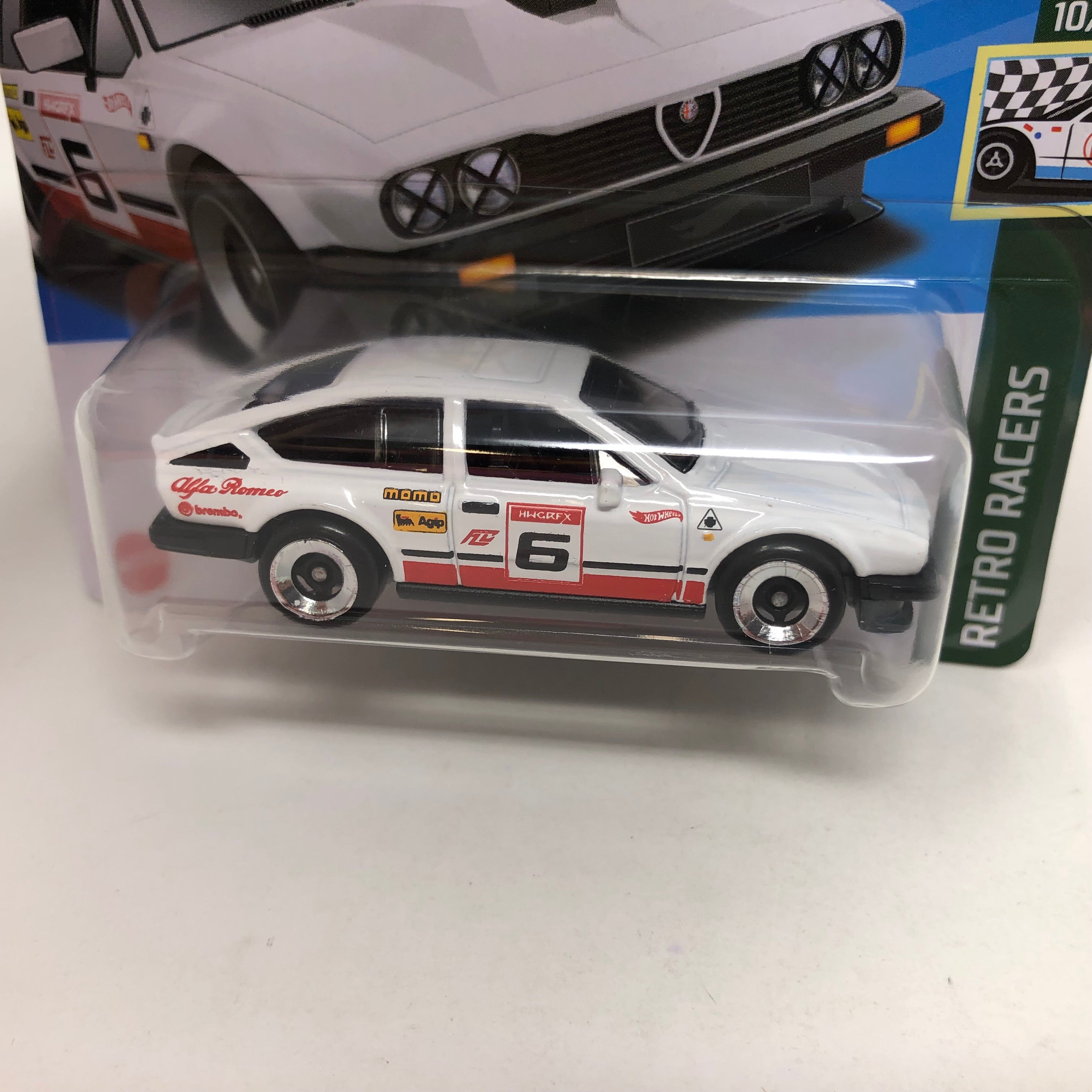 Alfa Romeo GTV6 3.0 #185 * White * 2024 Hot Wheels Basic Short Card Case A、mySite、hgirdovlk
