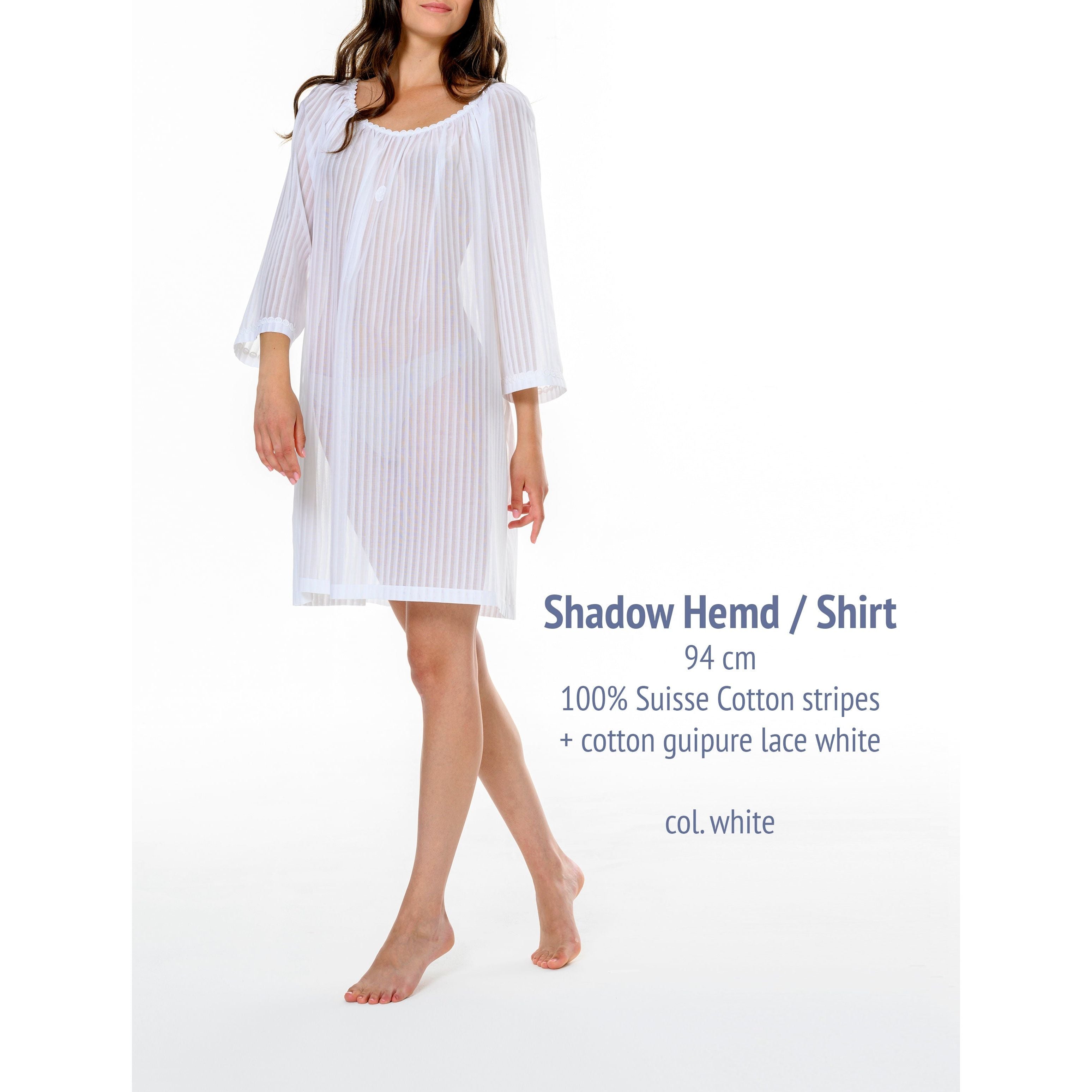  Celestine Shadow Hemd Shirt - White、mySite、justintrudeaud