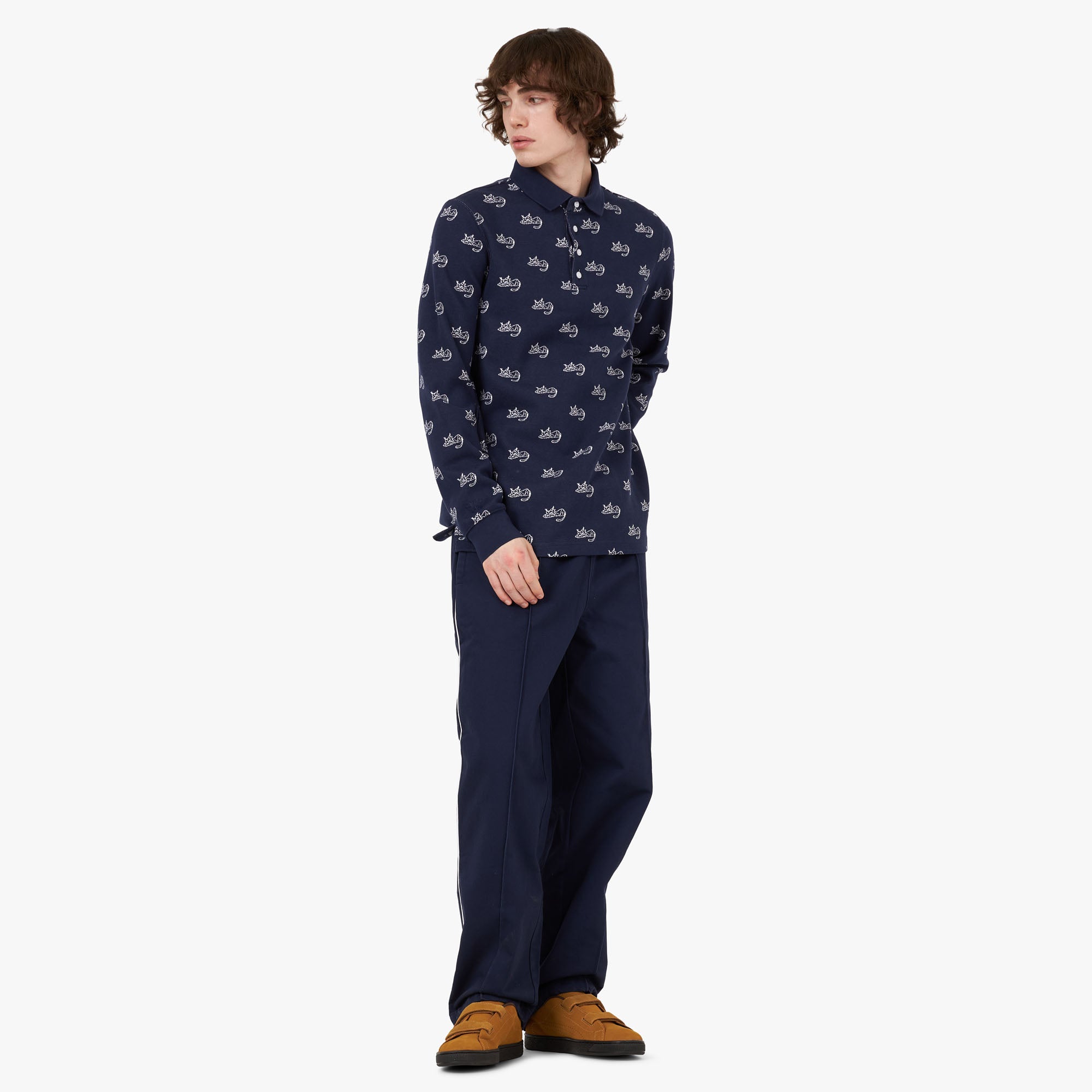  Puma x Noah Jacquard Polo Shirt / Puma Navy、mySite、merchandisen