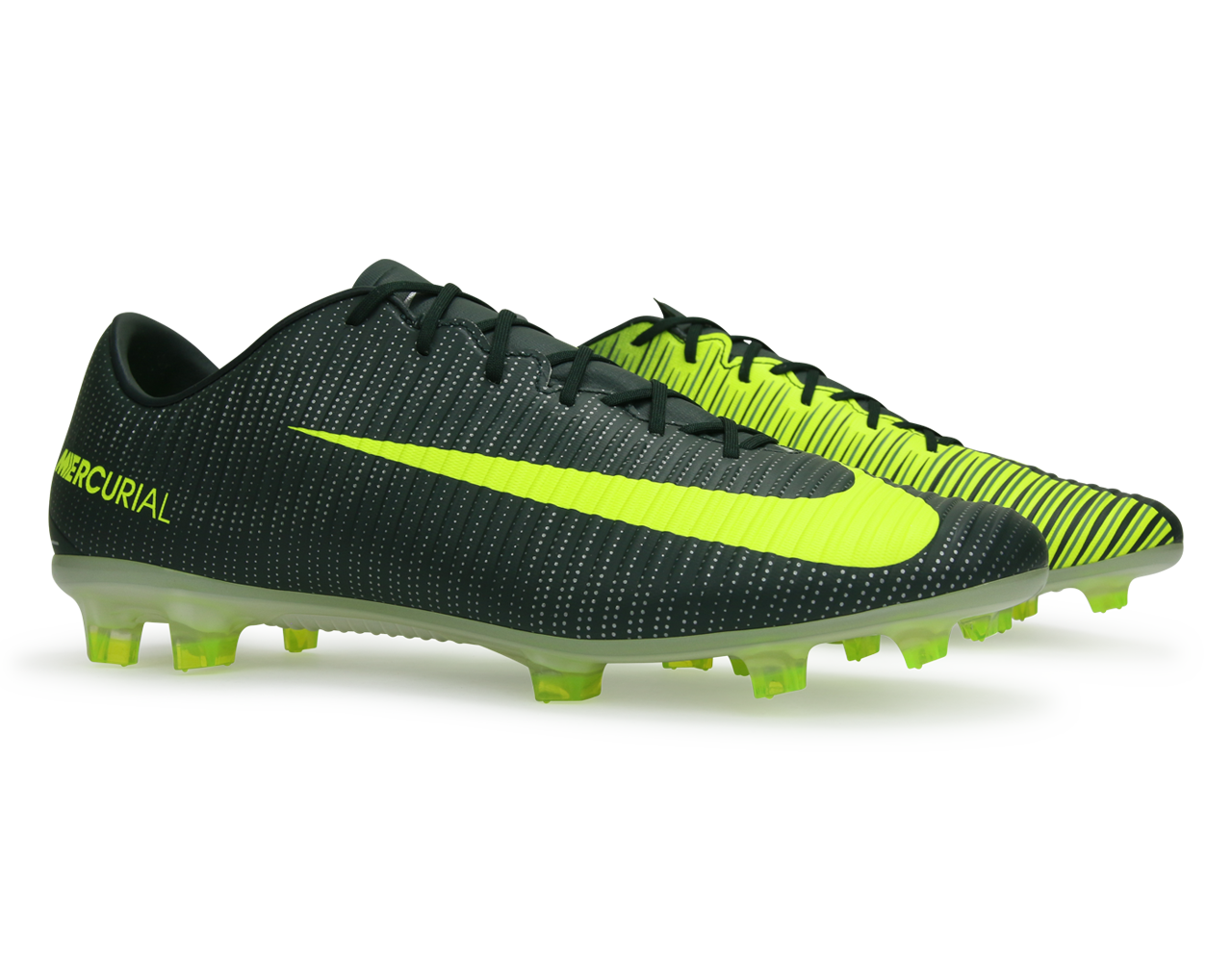 Nike Men's Mercurial Veloce VI CR7 FG Seaweed/Volt/Whte、mySite、noshort