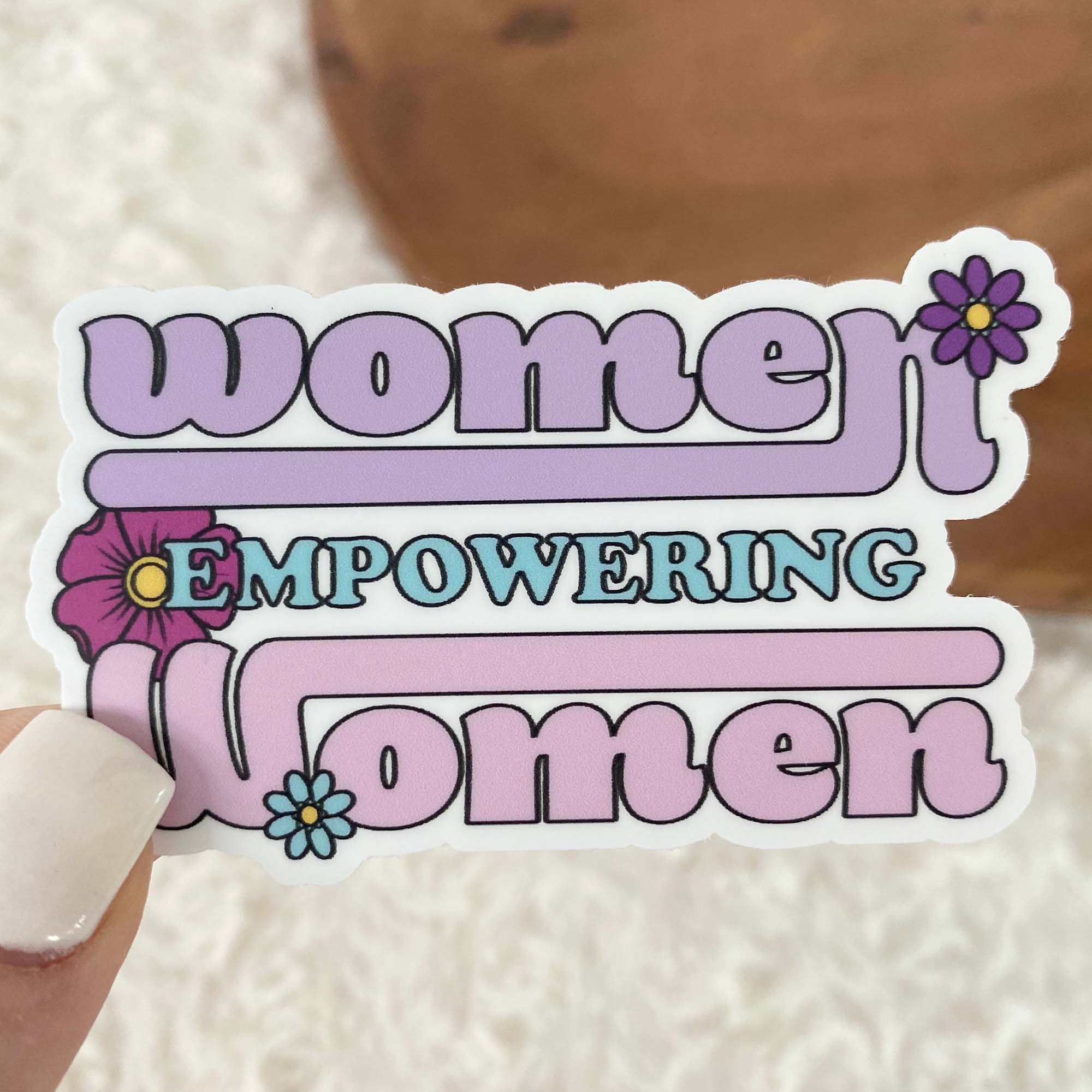  Women Empowering Women Floral Sticker、mySite、ghnorth